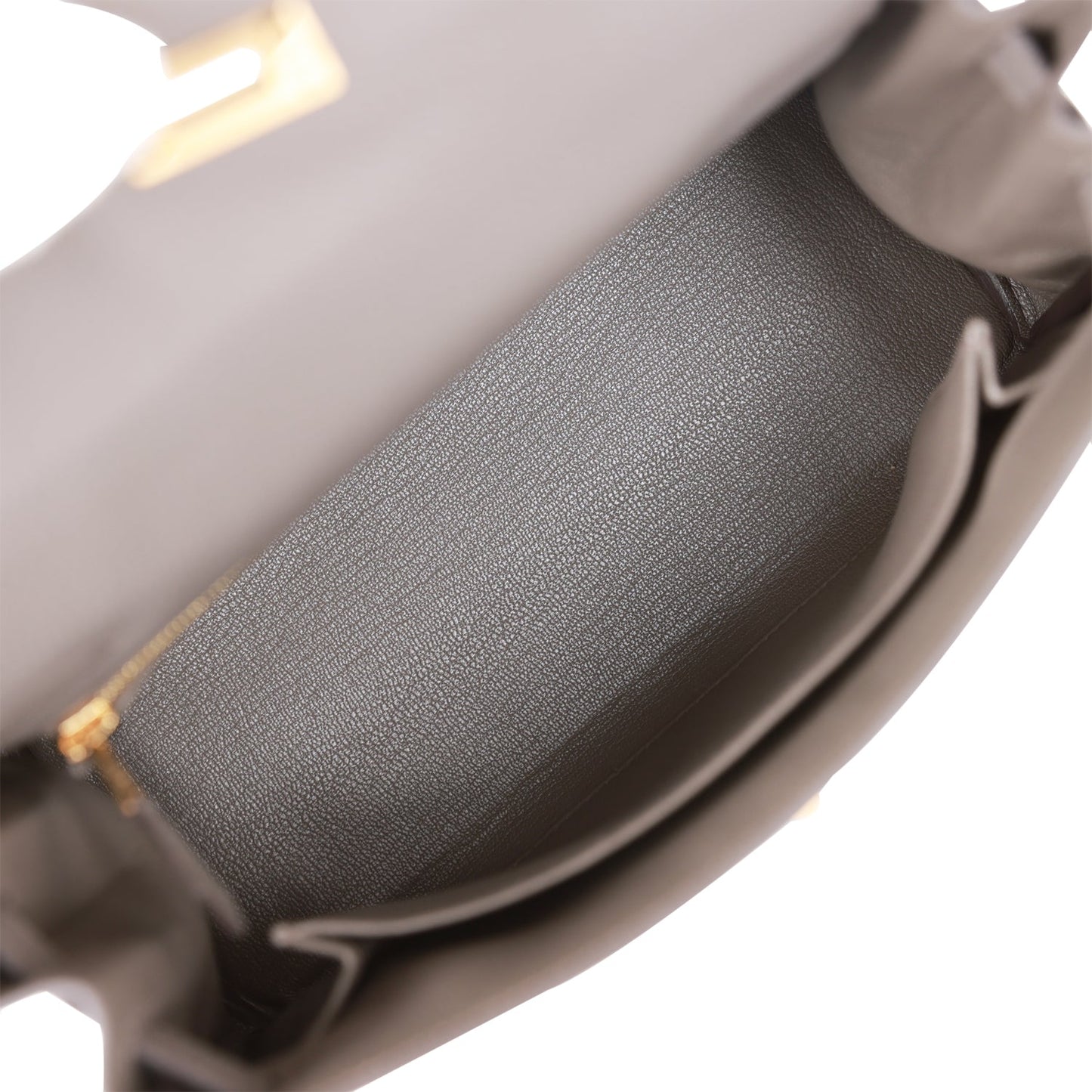 Hermes Kelly 25 Retourne Etain Togo Gold Hardware