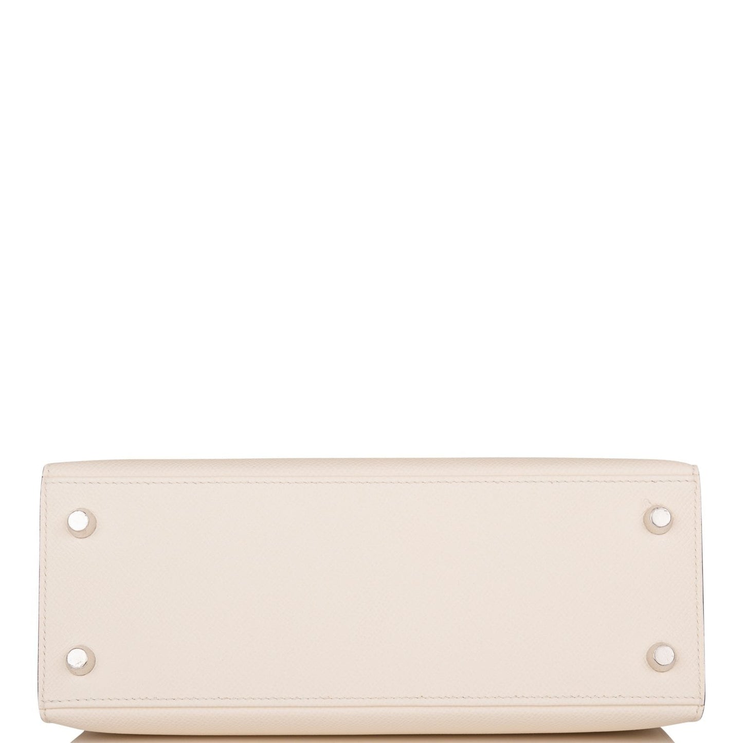 Hermes Kelly 25 Sellier Tri-Color Nata, Jaune Poussin and Sesame Epsom Palladium Hardware