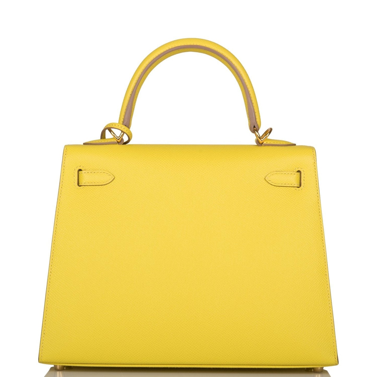 Hermes Kelly 25 Sellier Lime Epsom Gold Hardware