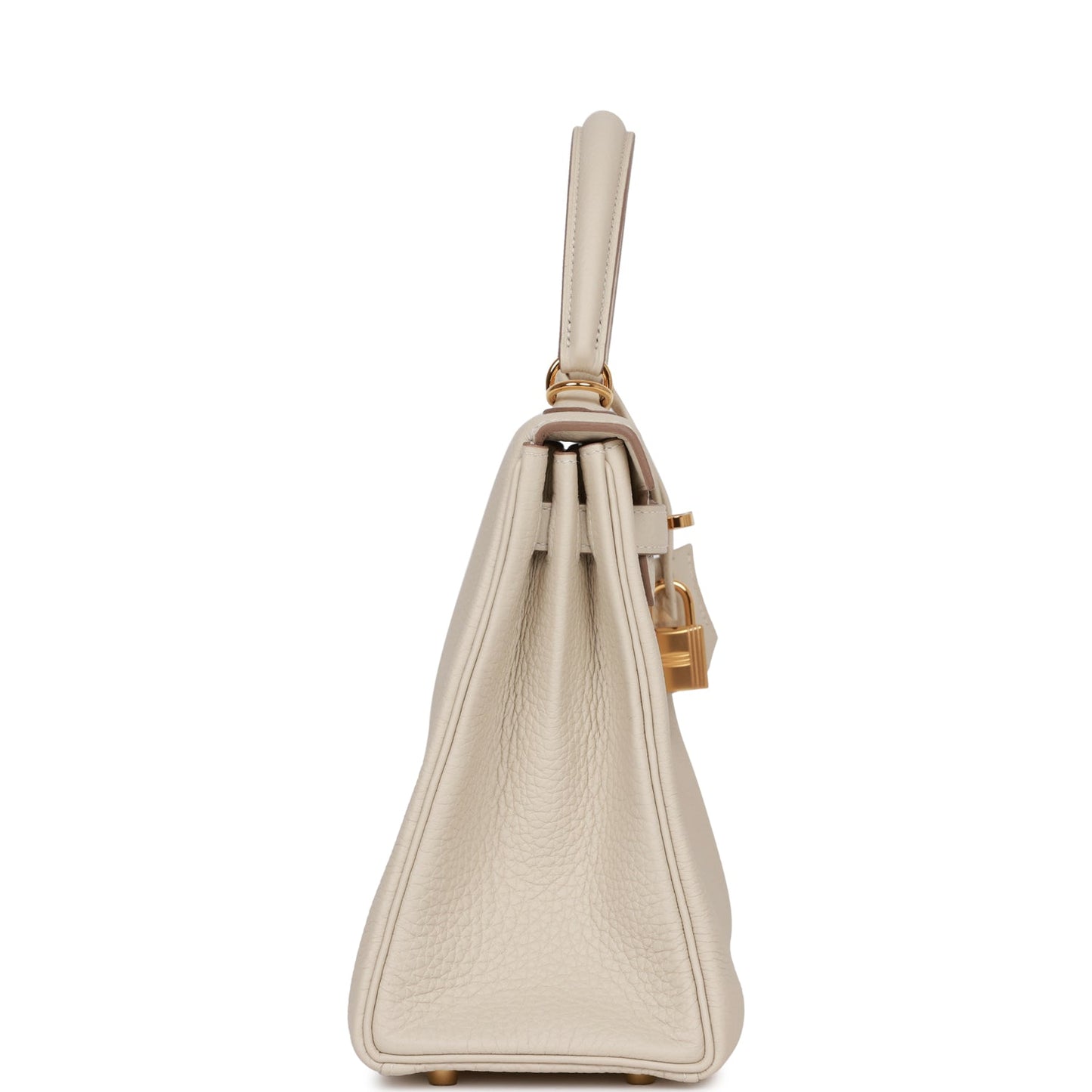 Hermes Kelly 25 Retourne Craie Togo Gold Hardware