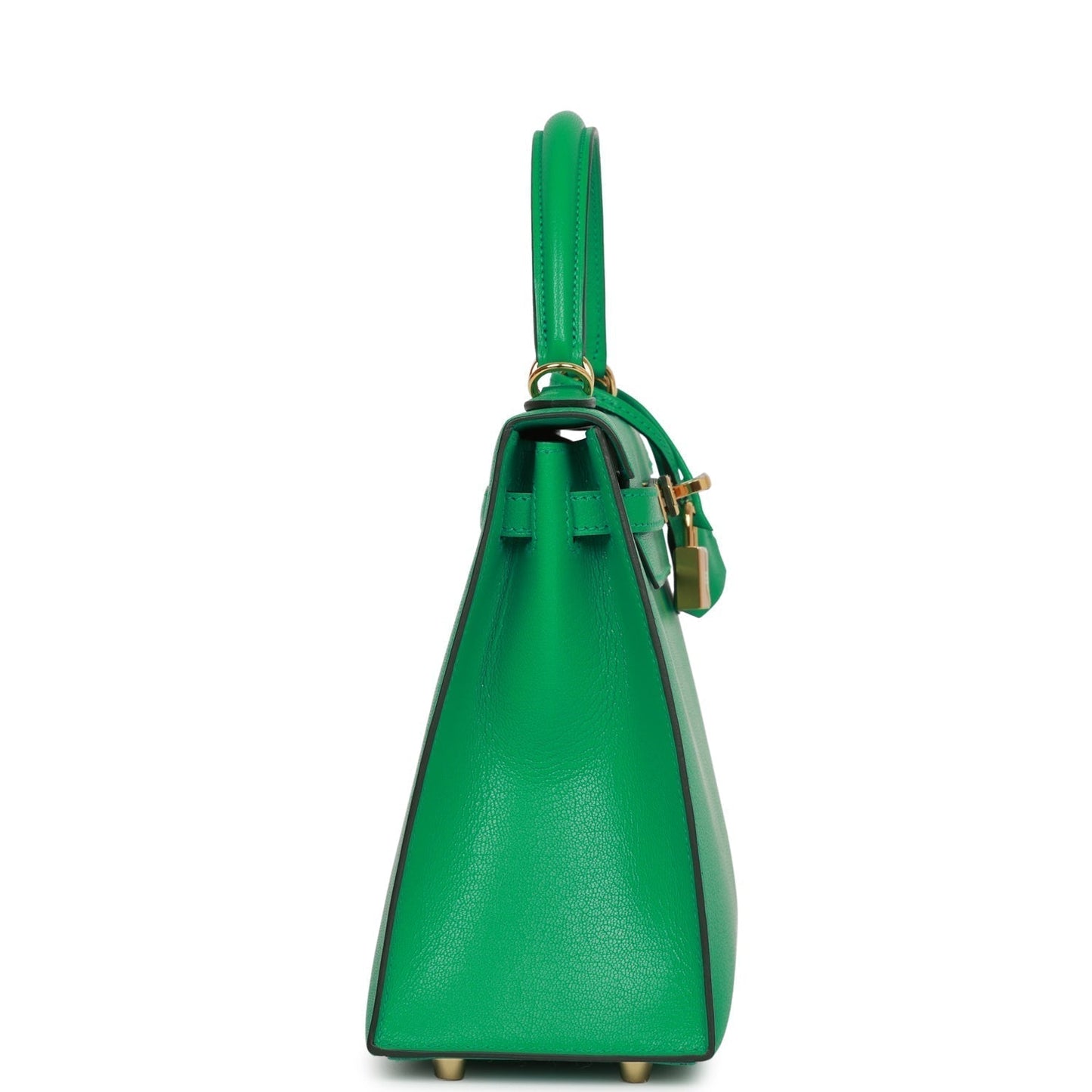Hermes Kelly 25 Sellier Menthe Chevre Gold Hardware