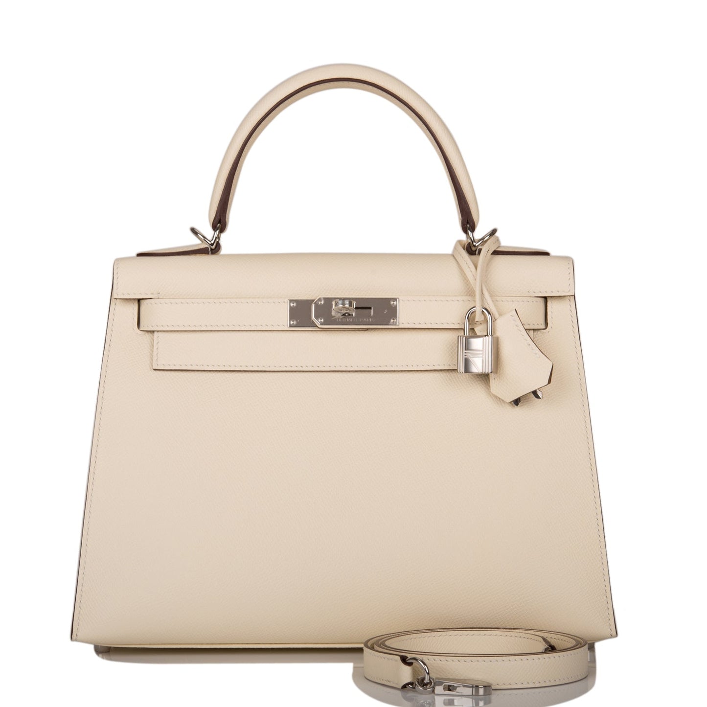 Hermes Kelly 28 Sellier Nata Verso Epsom Palladium Hardware