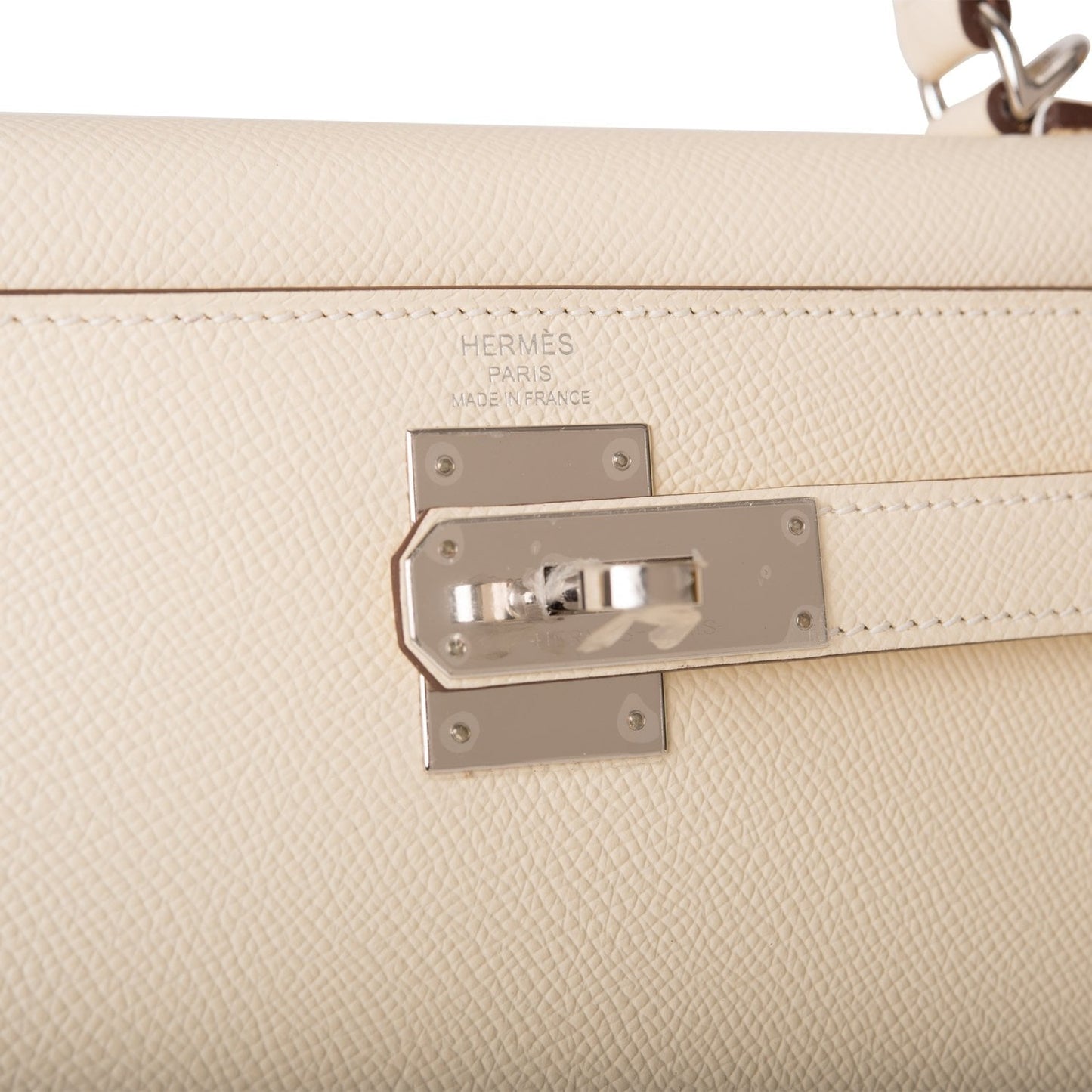 Hermes Kelly 28 Sellier Nata Verso Epsom Palladium Hardware