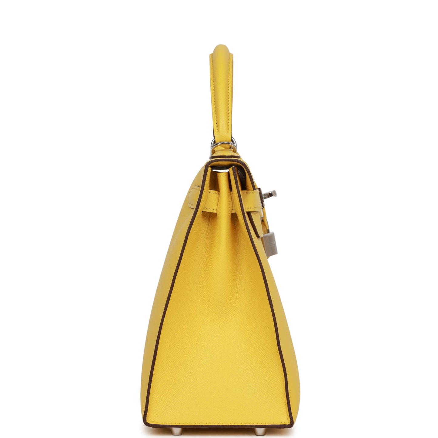 Hermes Kelly 28 Sellier Jaune de Naples Epsom Palladium Hardware