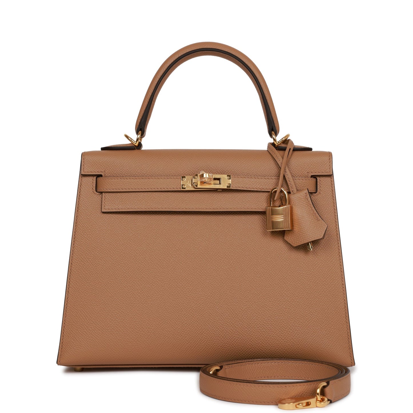 Hermes Kelly 25 Sellier Chai Epsom Gold Hardware