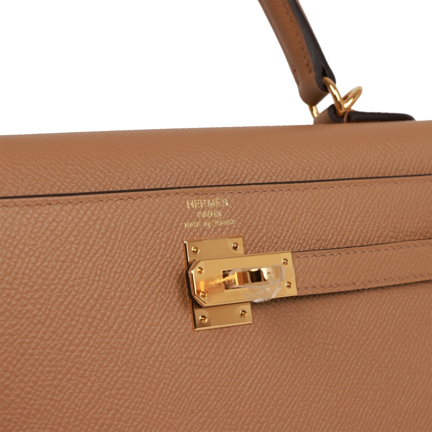 Hermes Kelly 25 Sellier Chai Epsom Gold Hardware