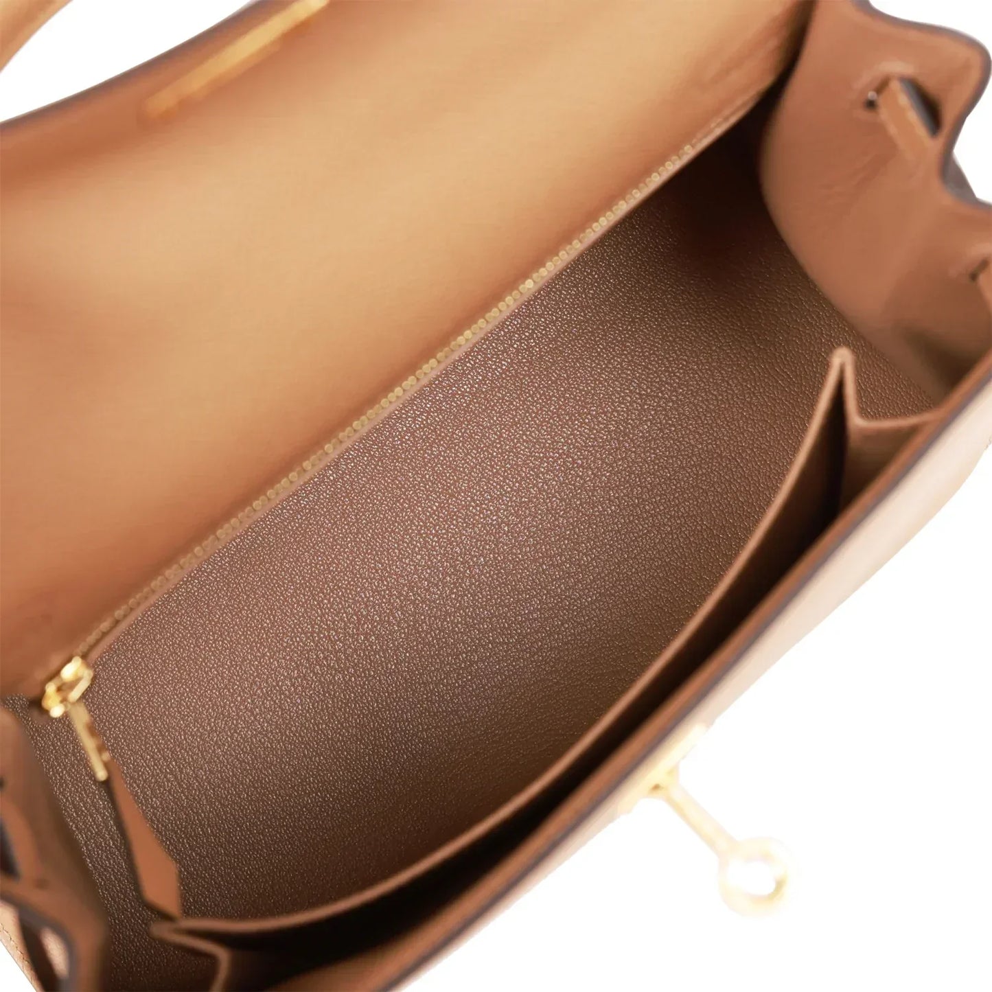 Hermes Kelly 25 Sellier Chai Epsom Gold Hardware
