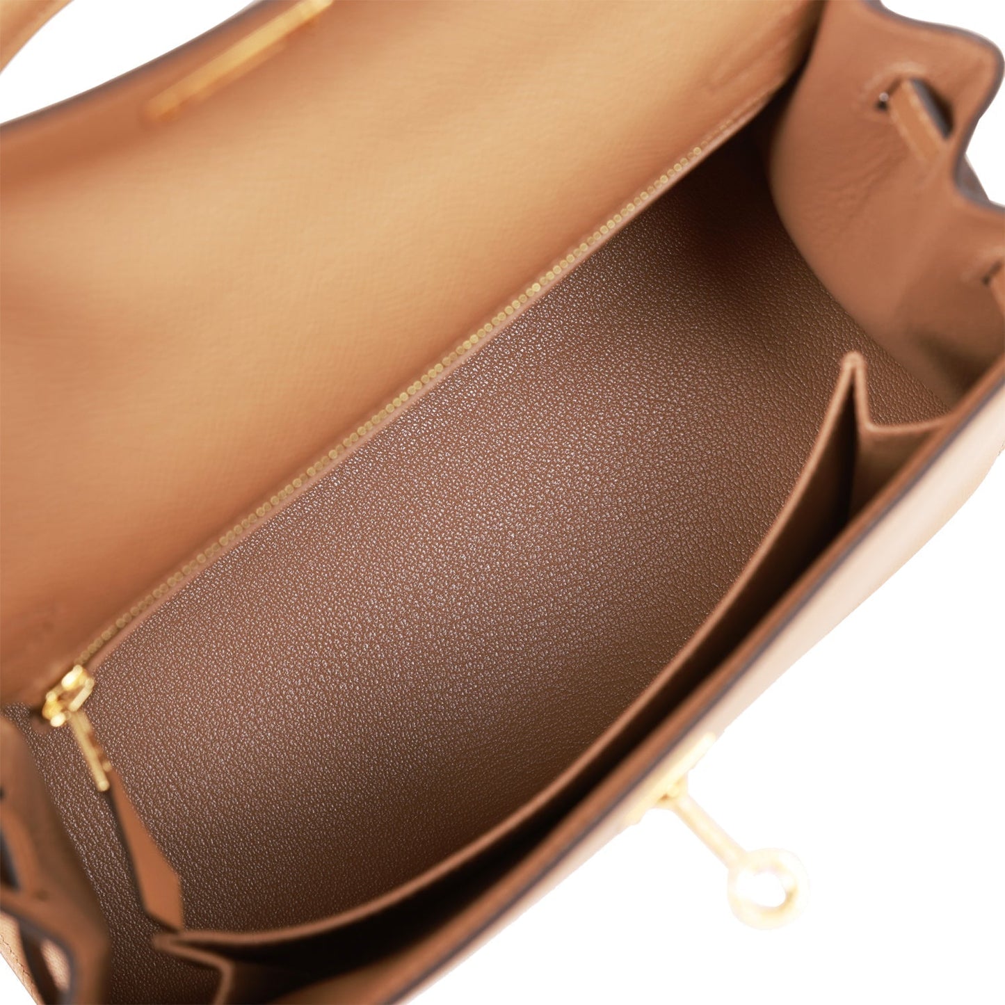 Hermes Kelly 25 Sellier Chai Epsom Gold Hardware
