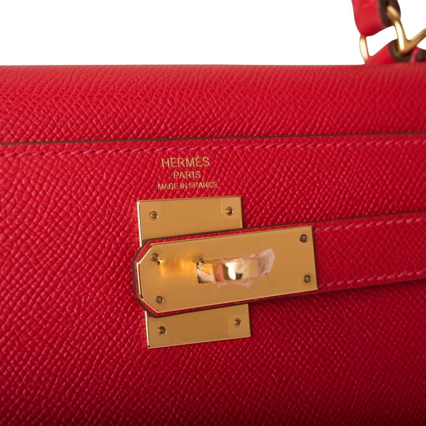 Hermes Kelly 28 Sellier Rouge Casaque Epsom Gold Hardware