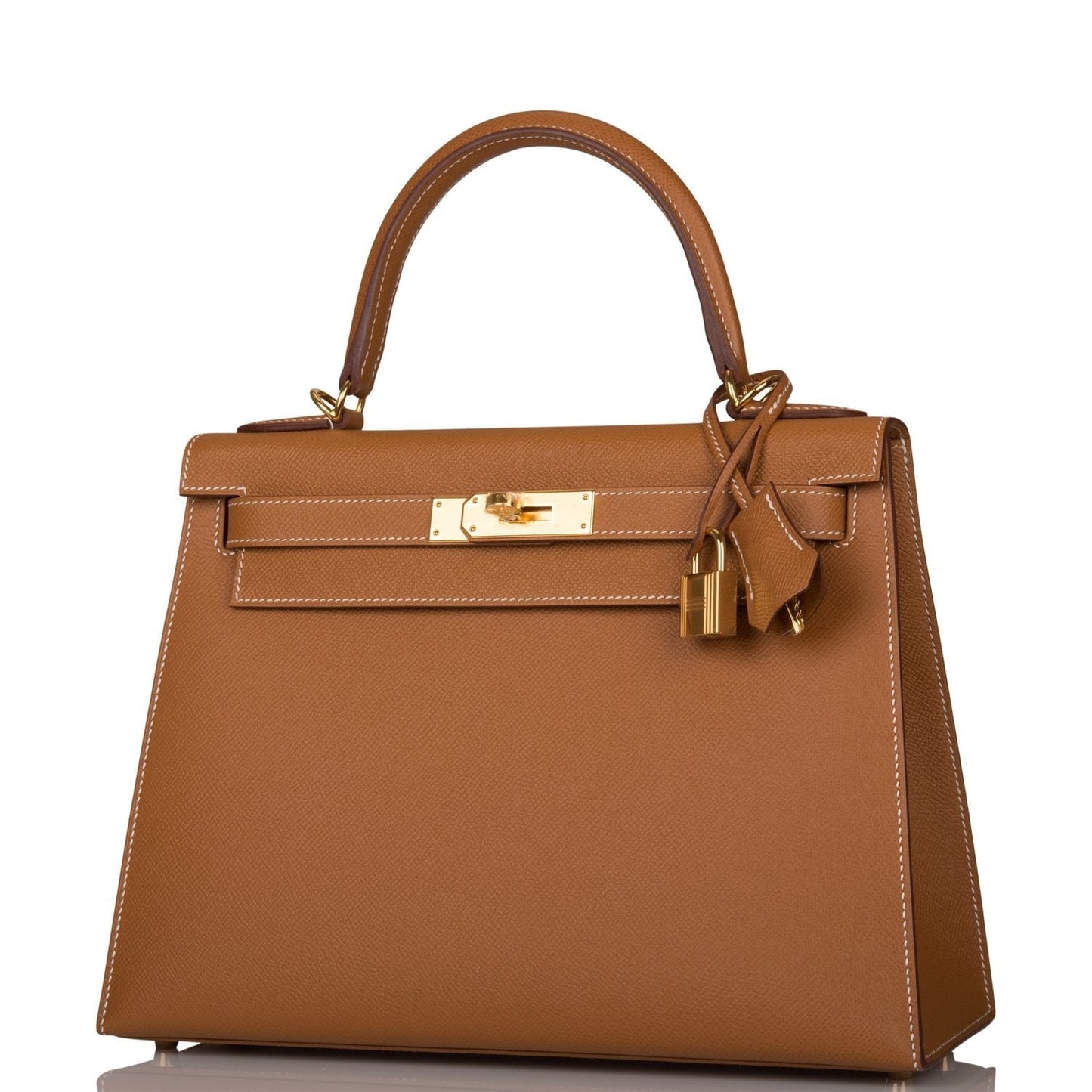 Hermes Kelly 28 Sellier Gold Epsom Gold Hardware
