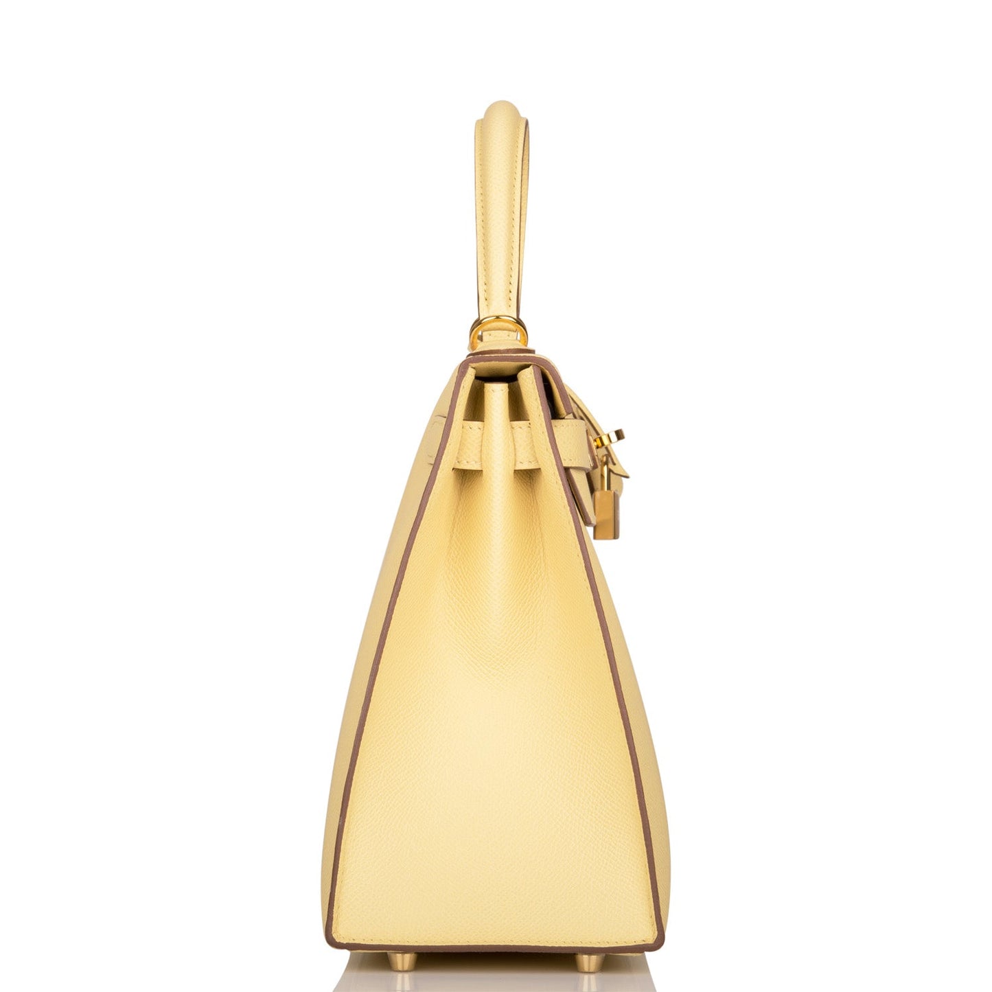 Hermes Kelly 28 Sellier Jaune Poussin Epsom Gold Hardware