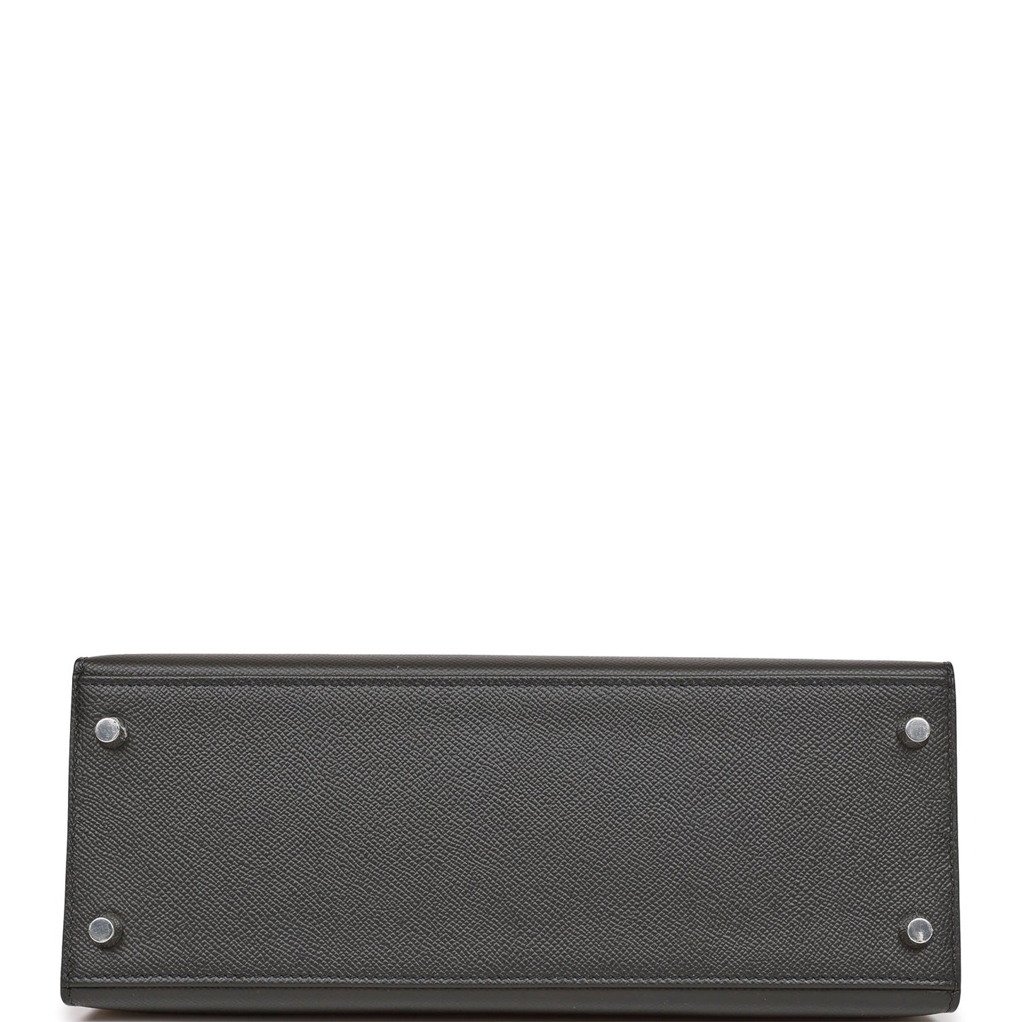 Hermes Kelly 28 Sellier Black Epsom Palladium Hardware