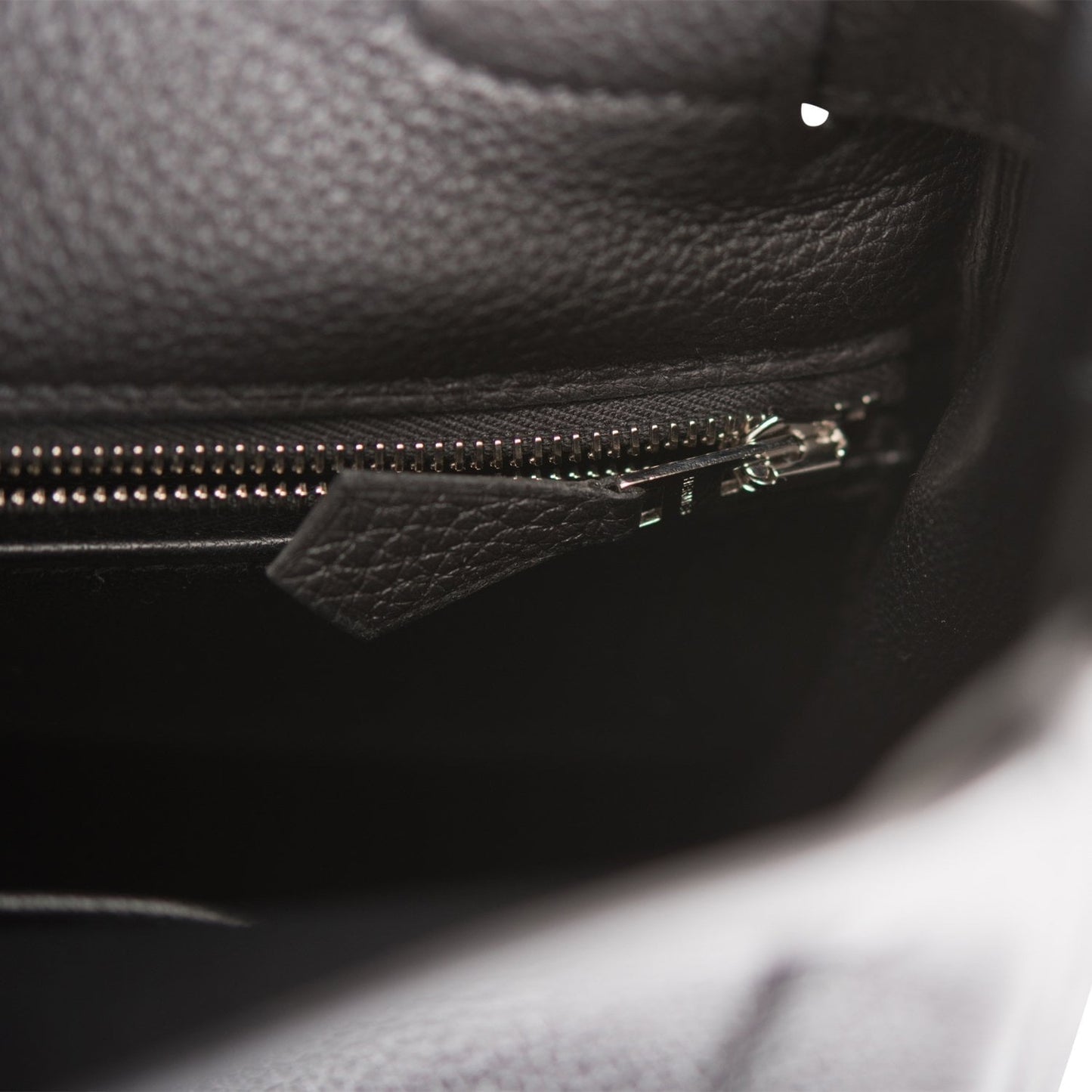 Hermes Kelly 28 Retourne Black Togo Palladium Hardware