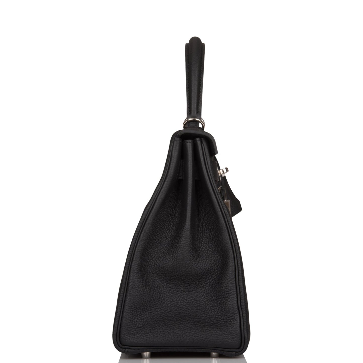 Hermes Kelly 28 Retourne Black Togo Palladium Hardware