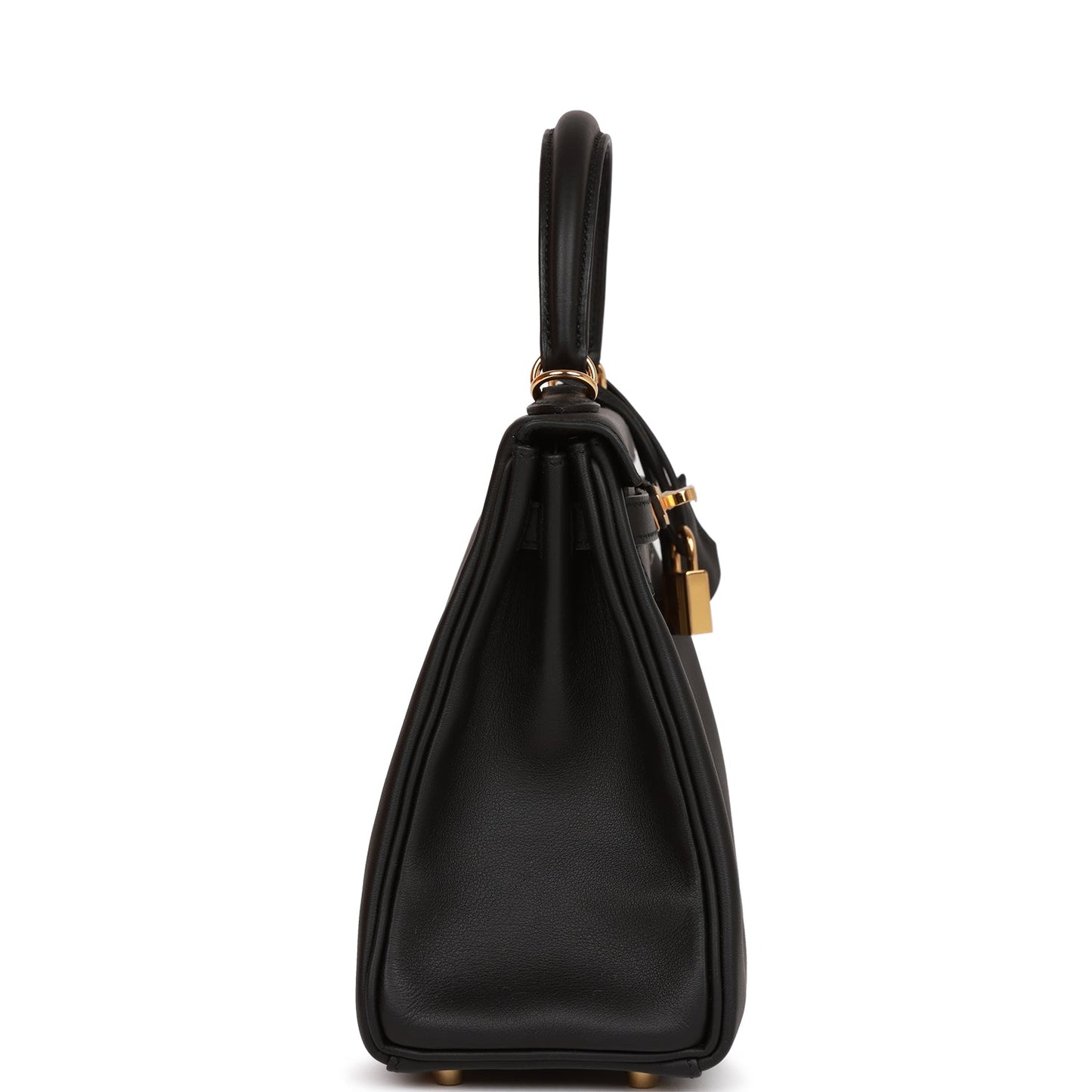 Hermes Kelly 25 Retourne Black Swift Gold Hardware