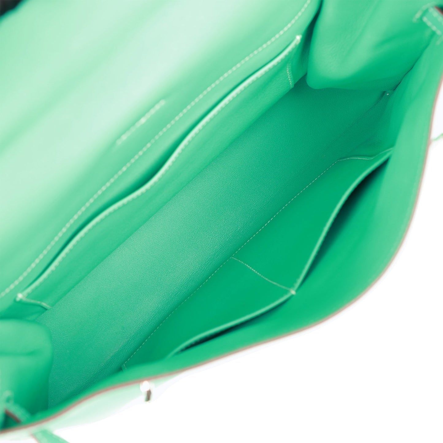 Hermes Kelly 35 Flat Lagoon Swift Palladium Hardware