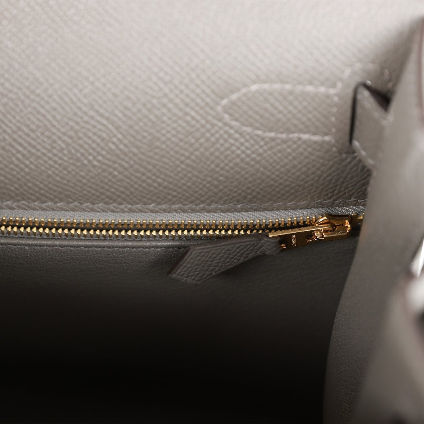 Hermes Kelly 28 Sellier Gris Meyer Epsom Gold Hardware