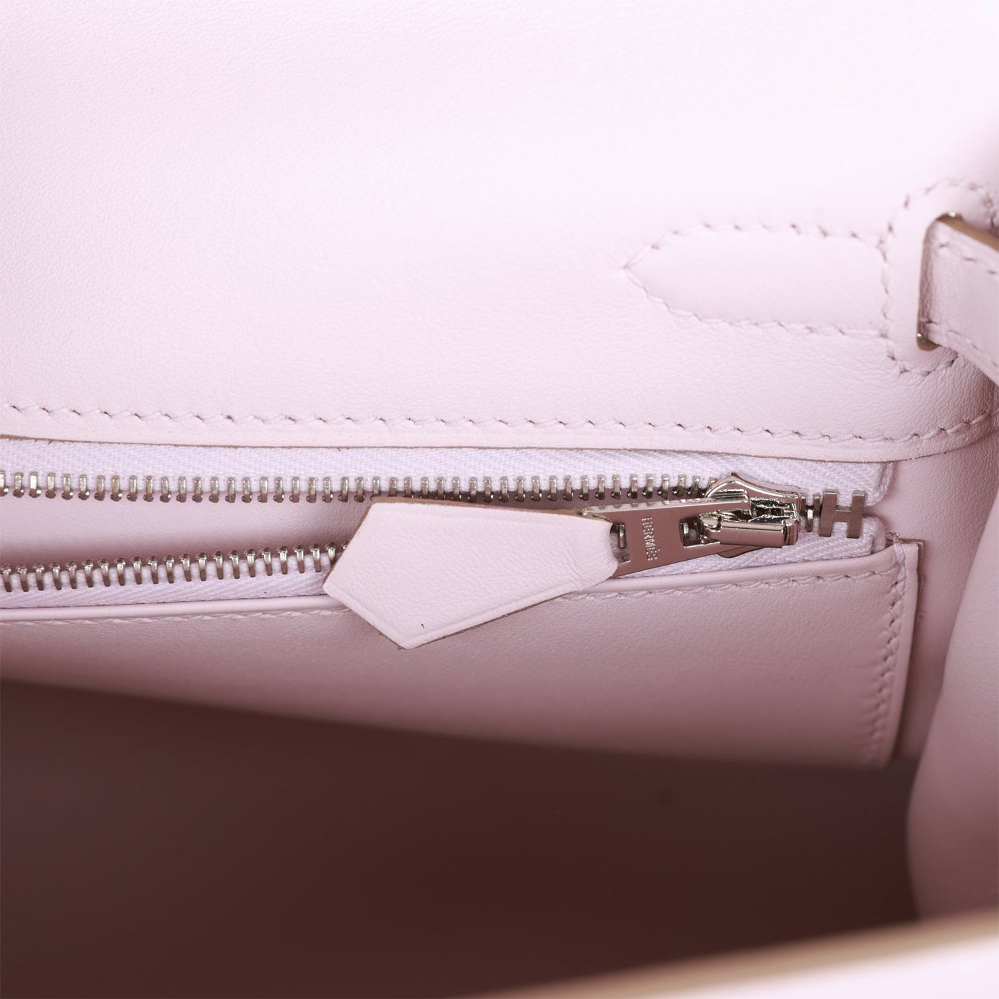 Hermes Kelly 25 Retourne Mauve Pale Swift Palladium Hardware