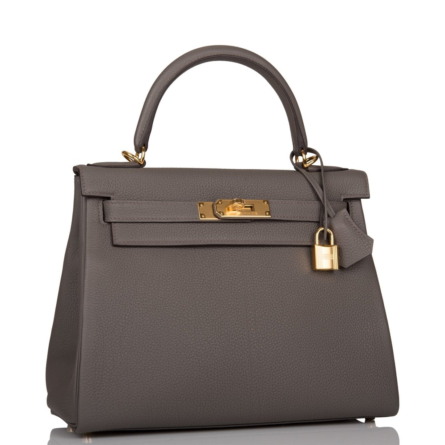Hermes Kelly 28 Retourne Etain Togo Gold Hardware
