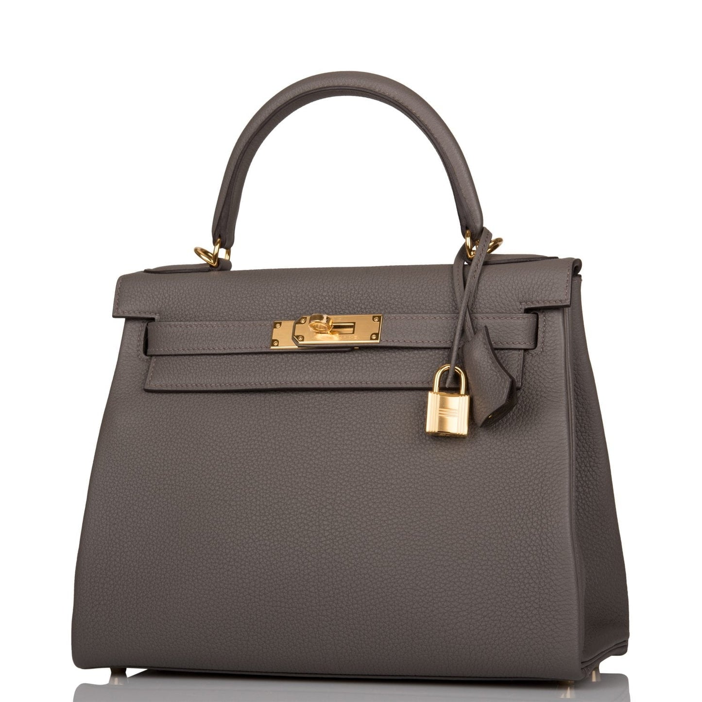 Hermes Kelly 28 Retourne Etain Togo Gold Hardware