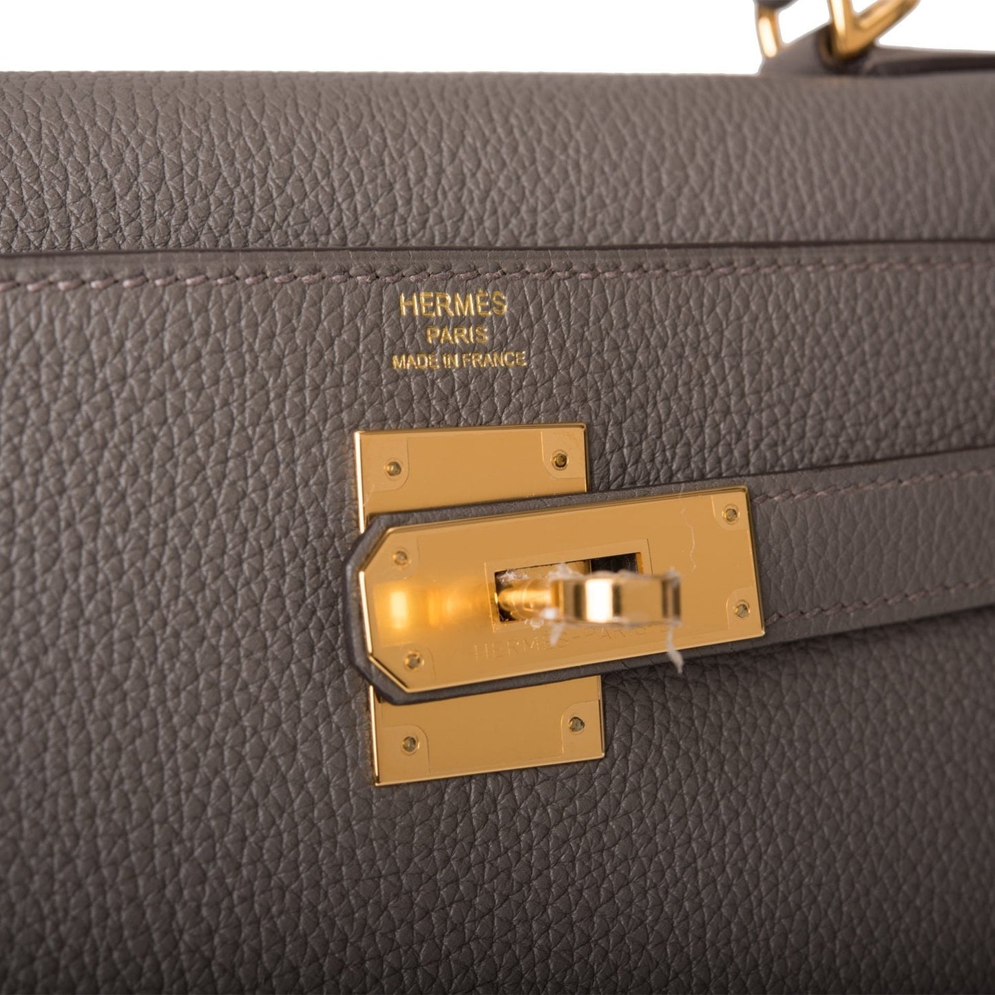 Hermes Kelly 28 Retourne Etain Togo Gold Hardware