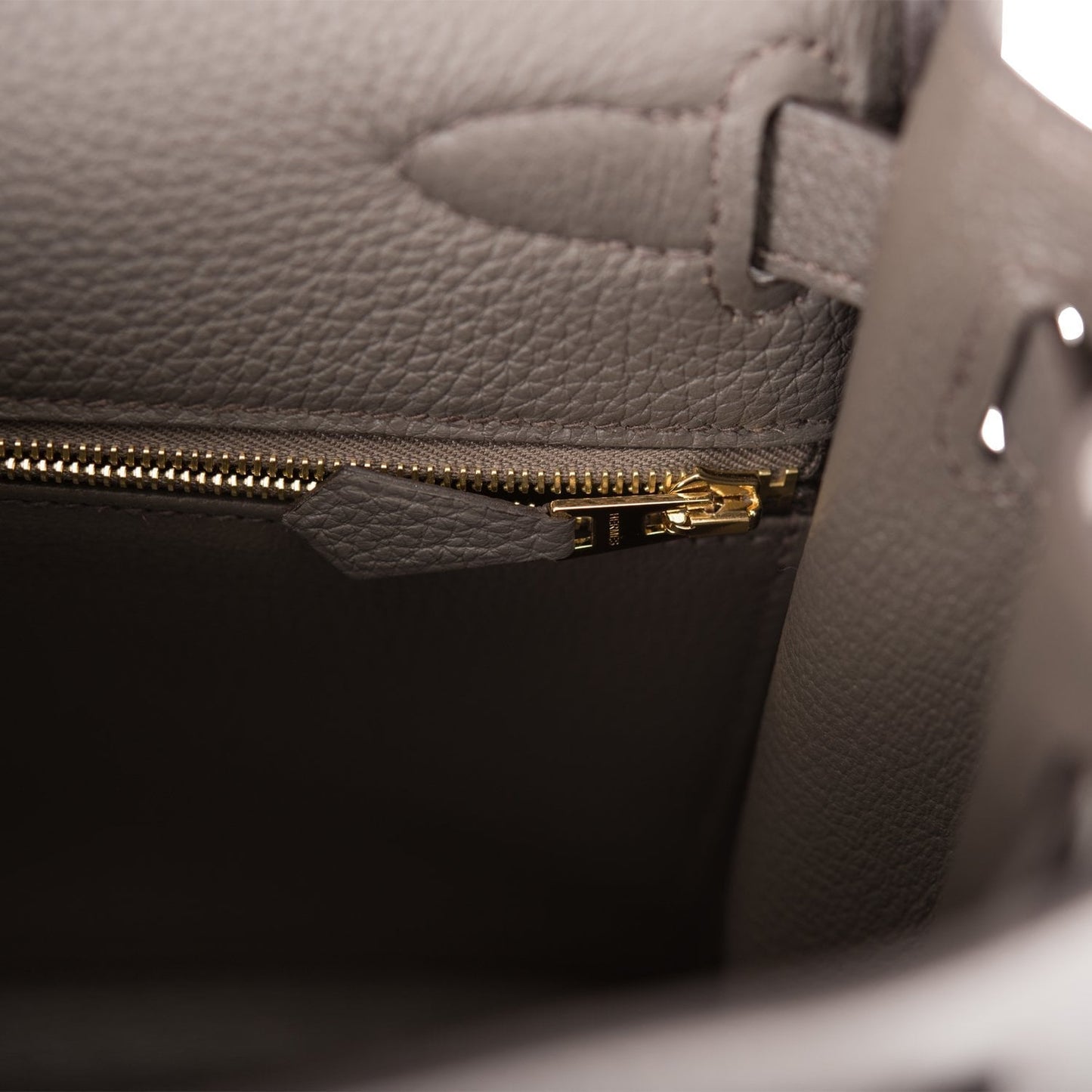 Hermes Kelly 28 Retourne Etain Togo Gold Hardware