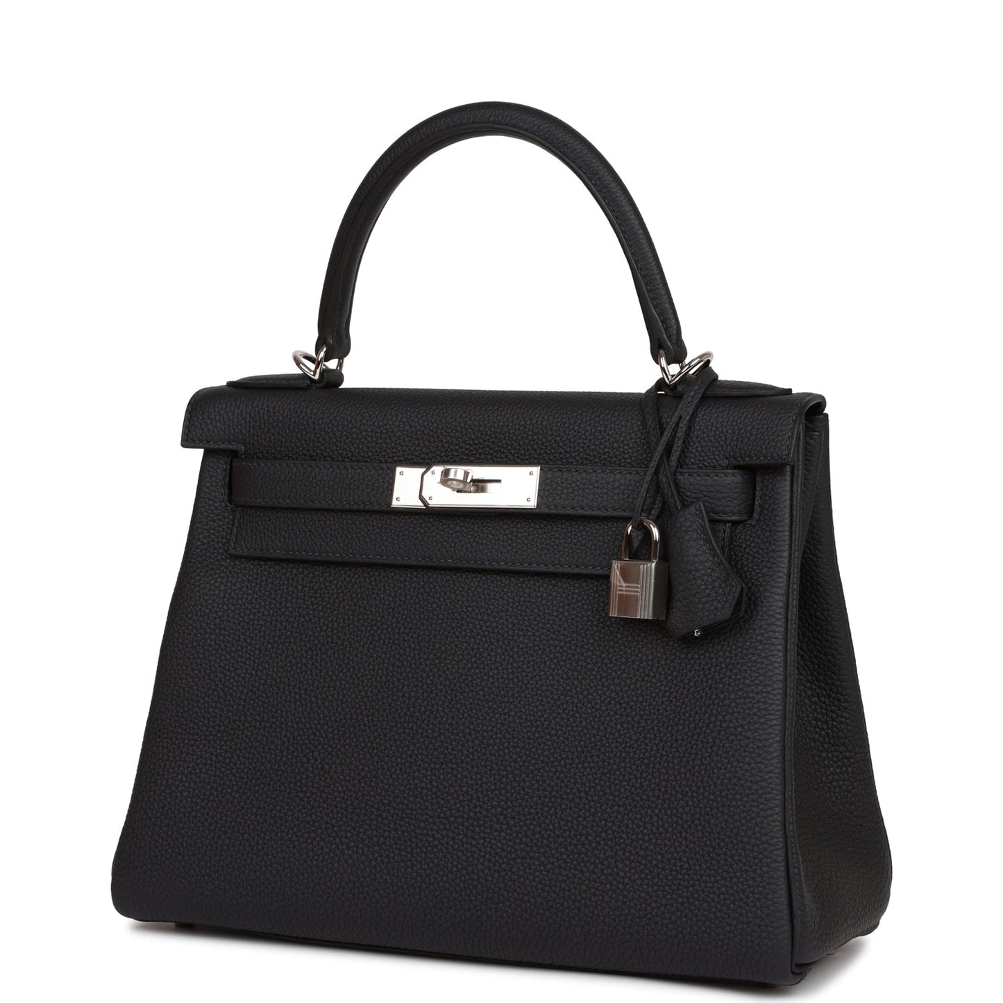 Hermes Kelly 28 Retourne Caban Togo Palladium Hardware