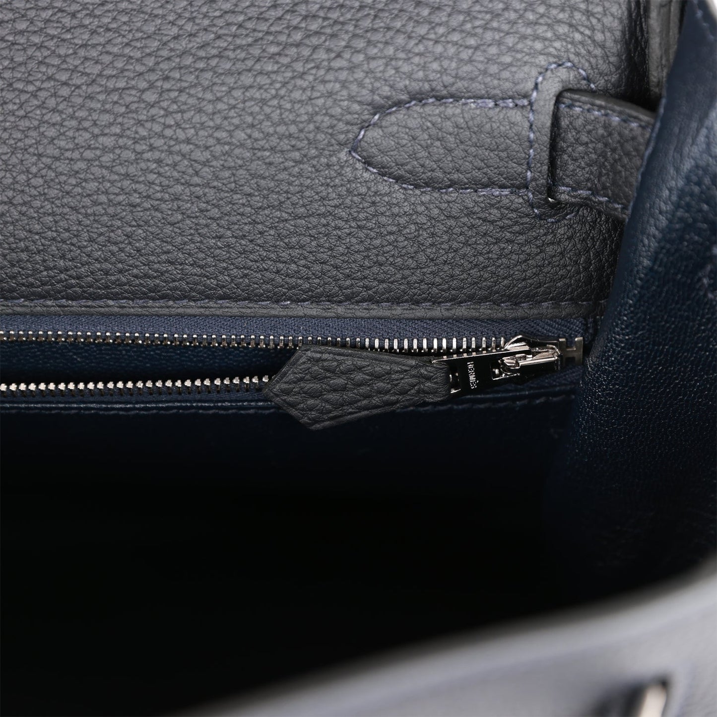 Hermes Kelly 28 Retourne Caban Togo Palladium Hardware