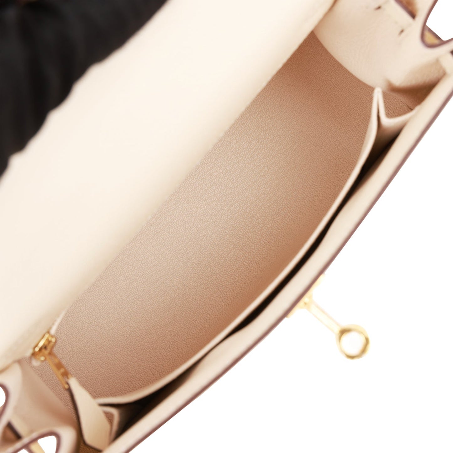 Hermes Kelly 25 Sellier Nata Epsom Gold Hardware