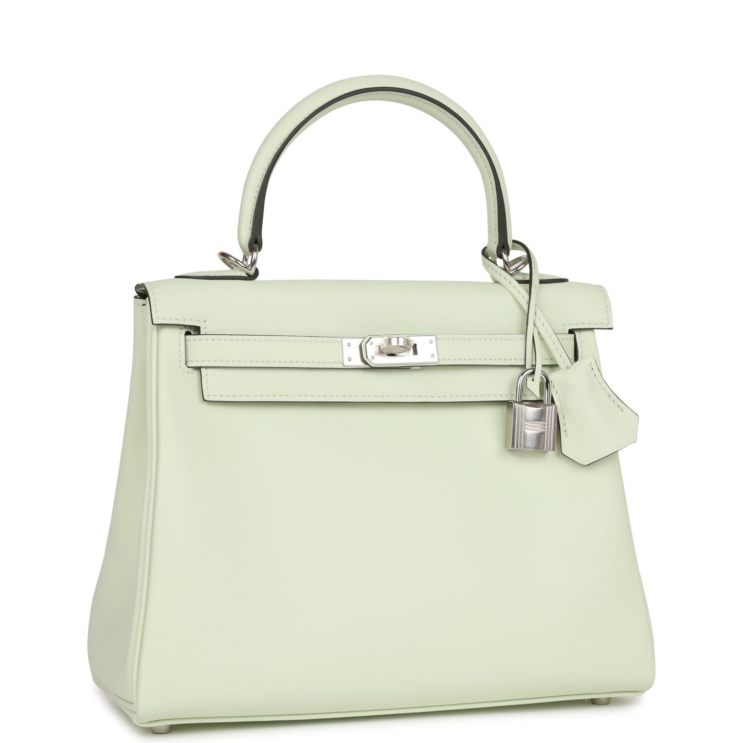 Hermes Kelly 25 Retourne Vert Fizz Swift Palladium Hardware