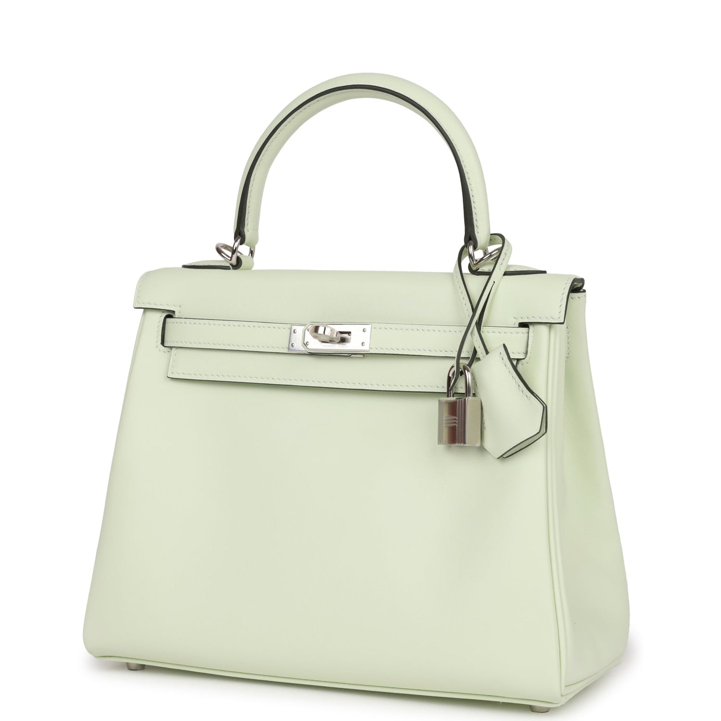 Hermes Kelly 25 Retourne Vert Fizz Swift Palladium Hardware