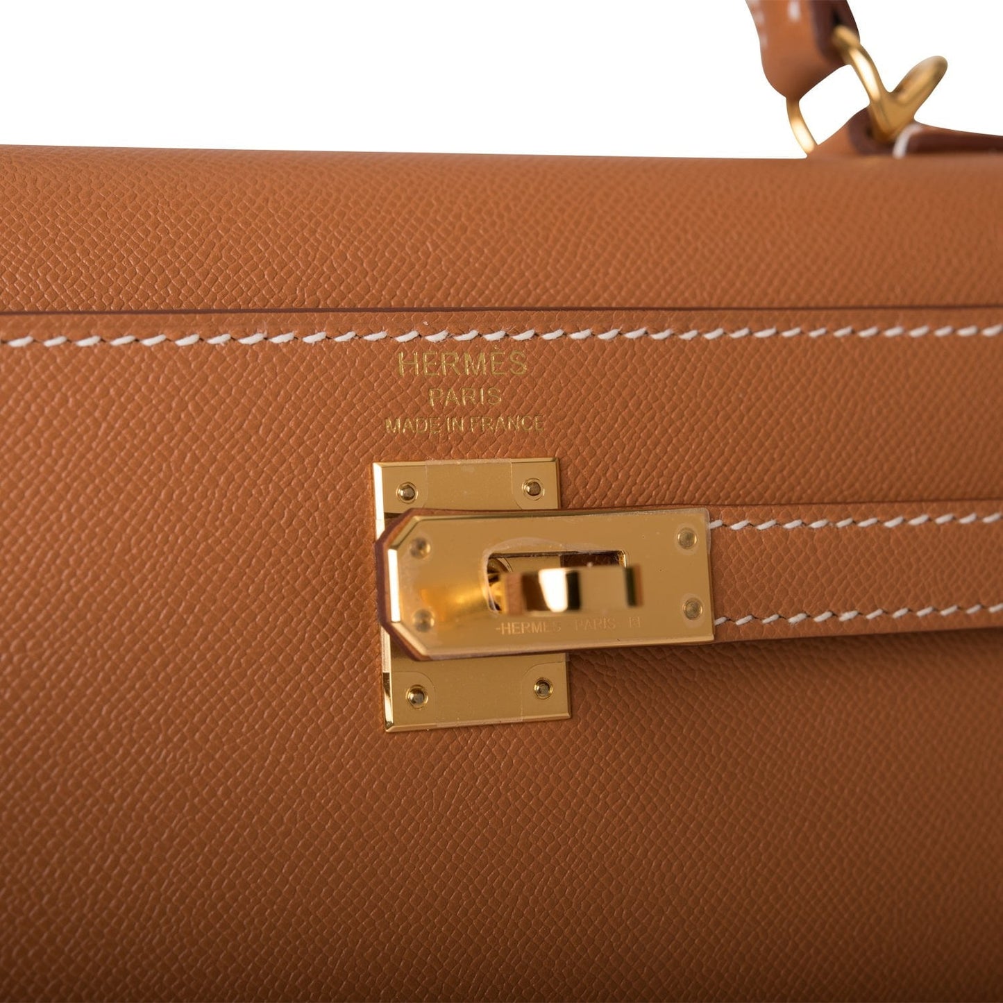 Hermes Kelly 25 Sellier Gold Epsom Gold Hardware