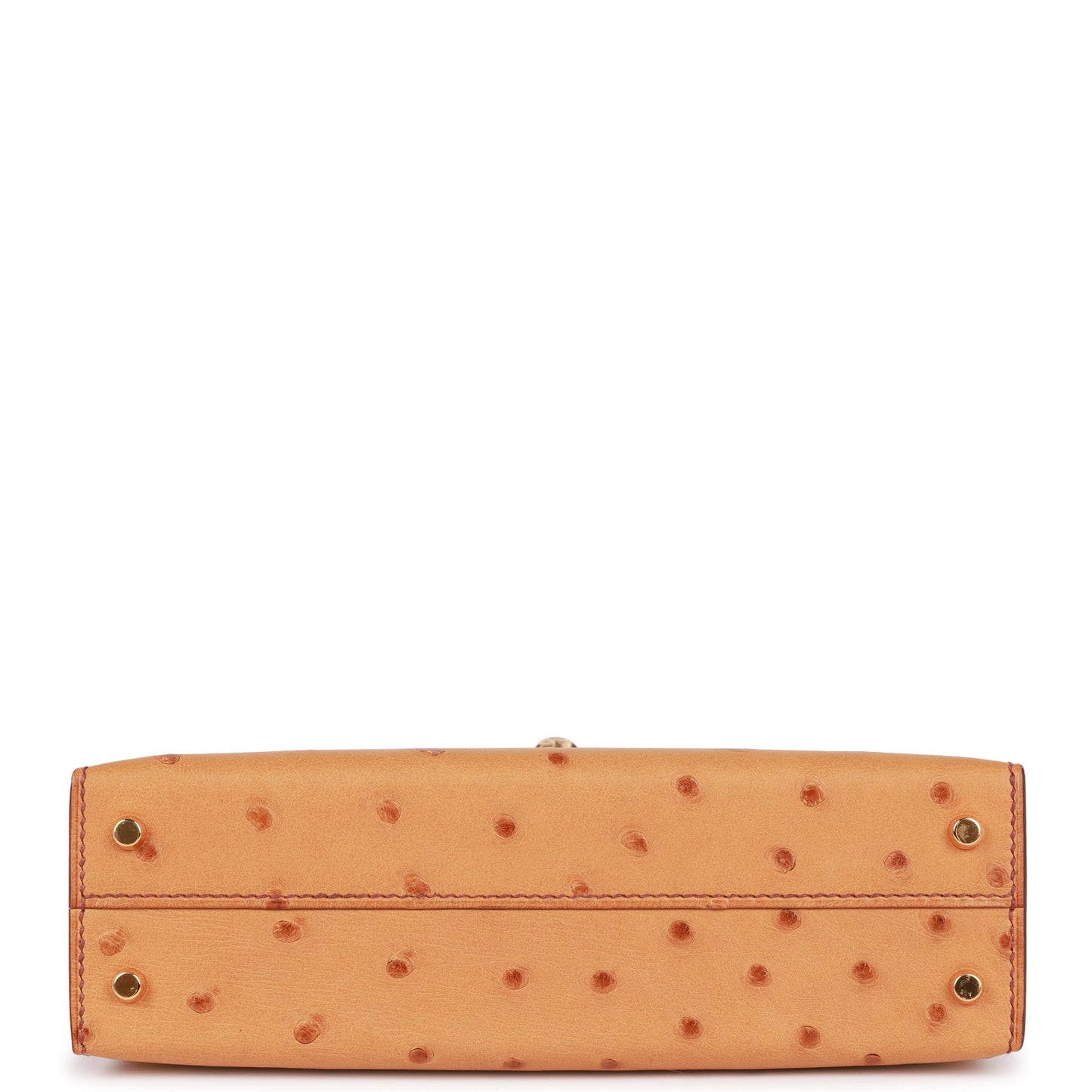 Hermes Kelly 20 Sellier Gold Ostrich Gold Hardware