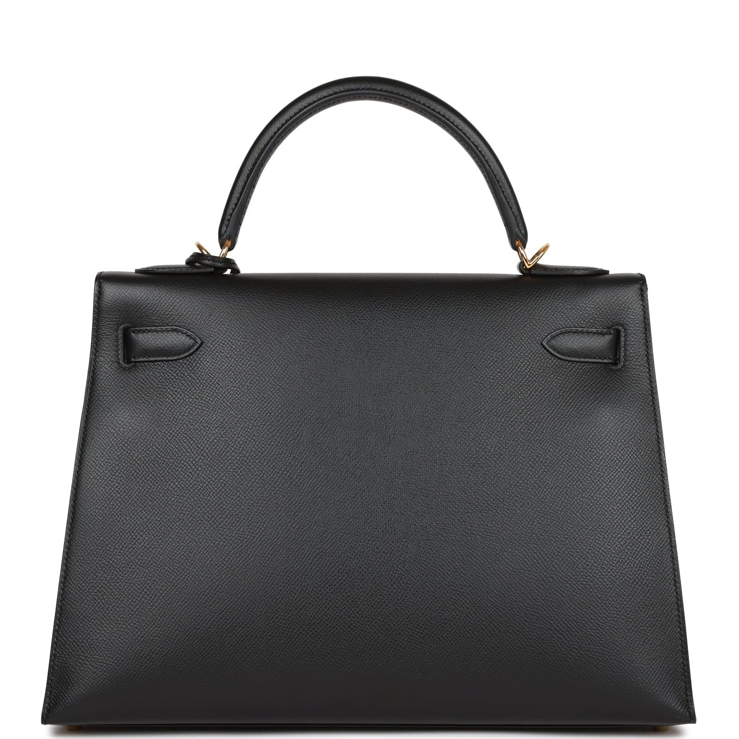 Hermes Kelly 32 Sellier Black Epsom Gold Hardware