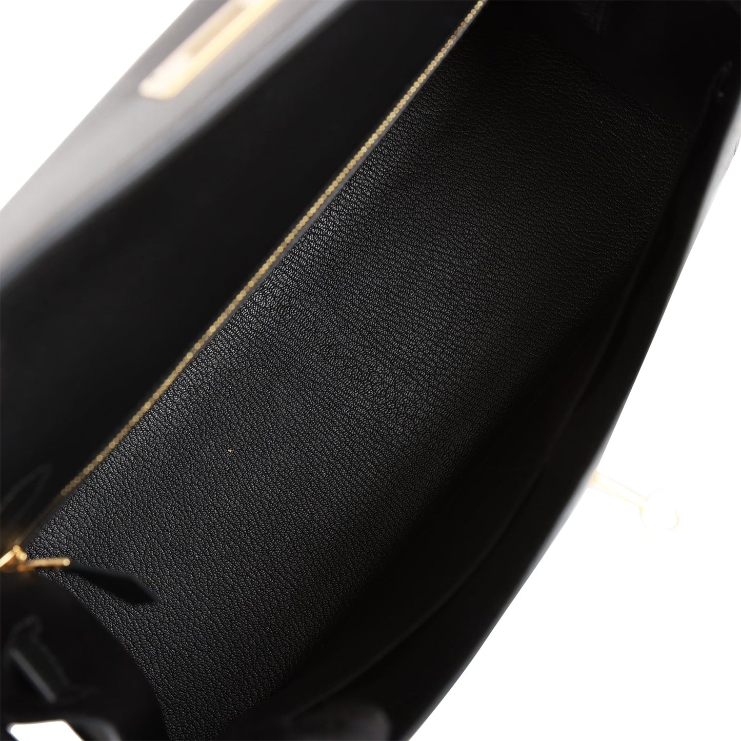Hermes Kelly 32 Sellier Black Epsom Gold Hardware