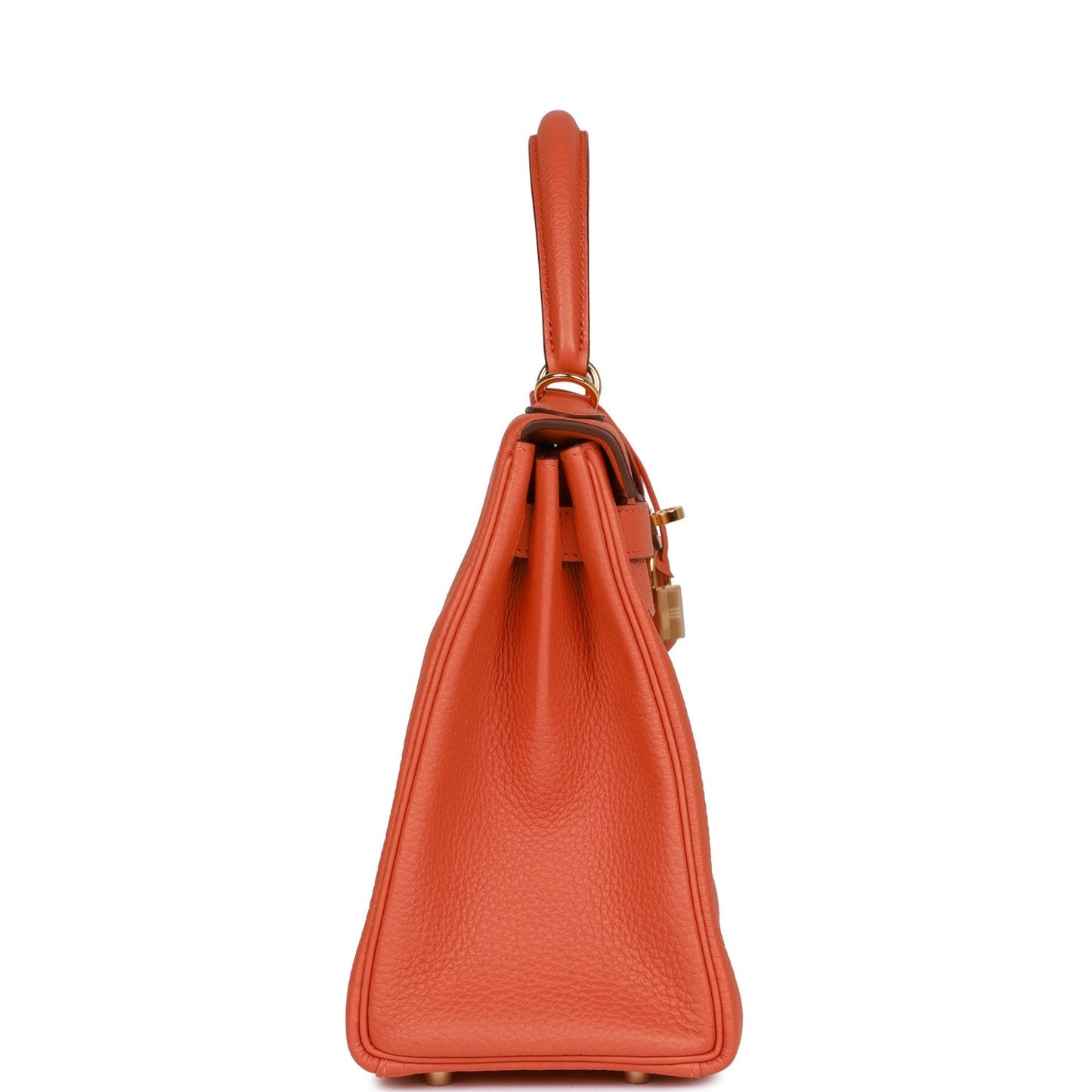 Hermes Kelly 28 Retourne Orange Togo Gold Hardware