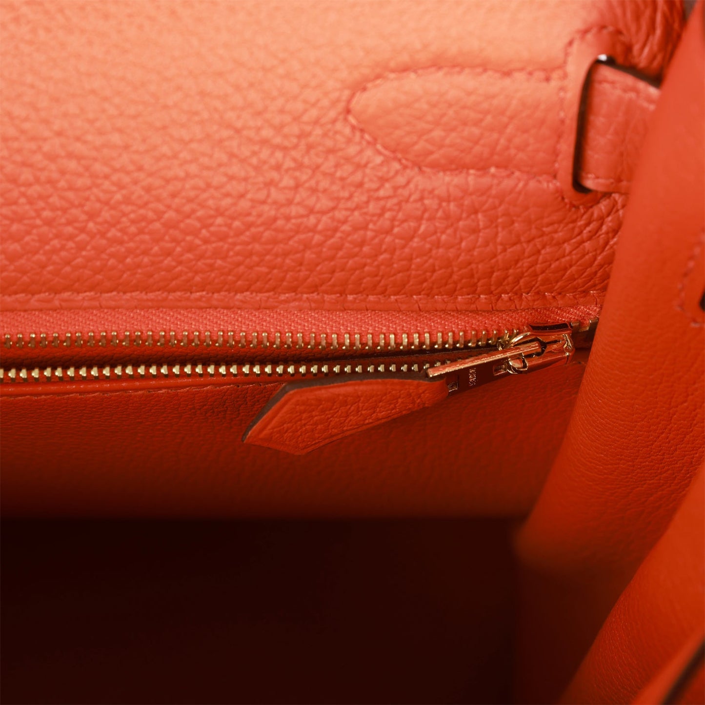 Hermes Kelly 28 Retourne Orange Togo Gold Hardware