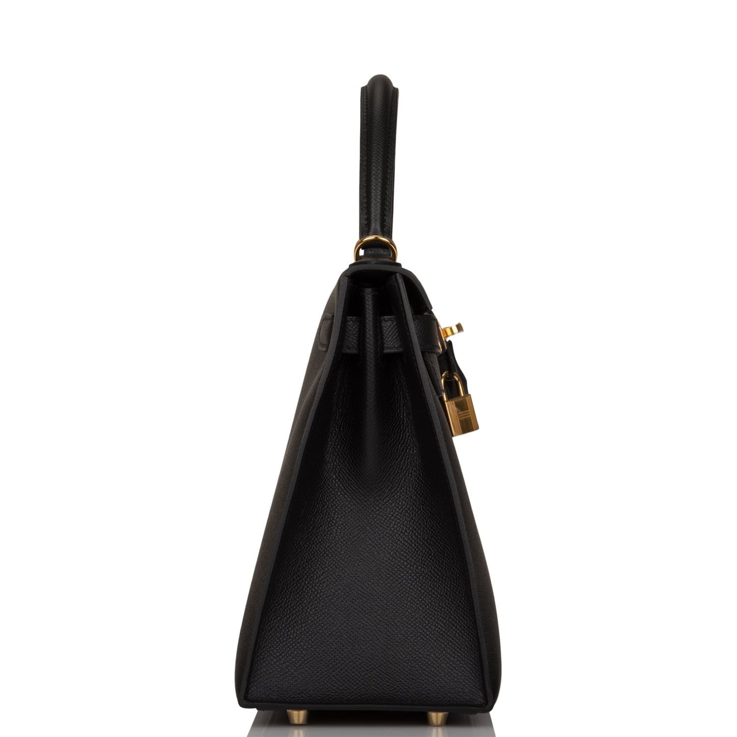 Hermes Kelly 28 Sellier Black Epsom Gold Hardware