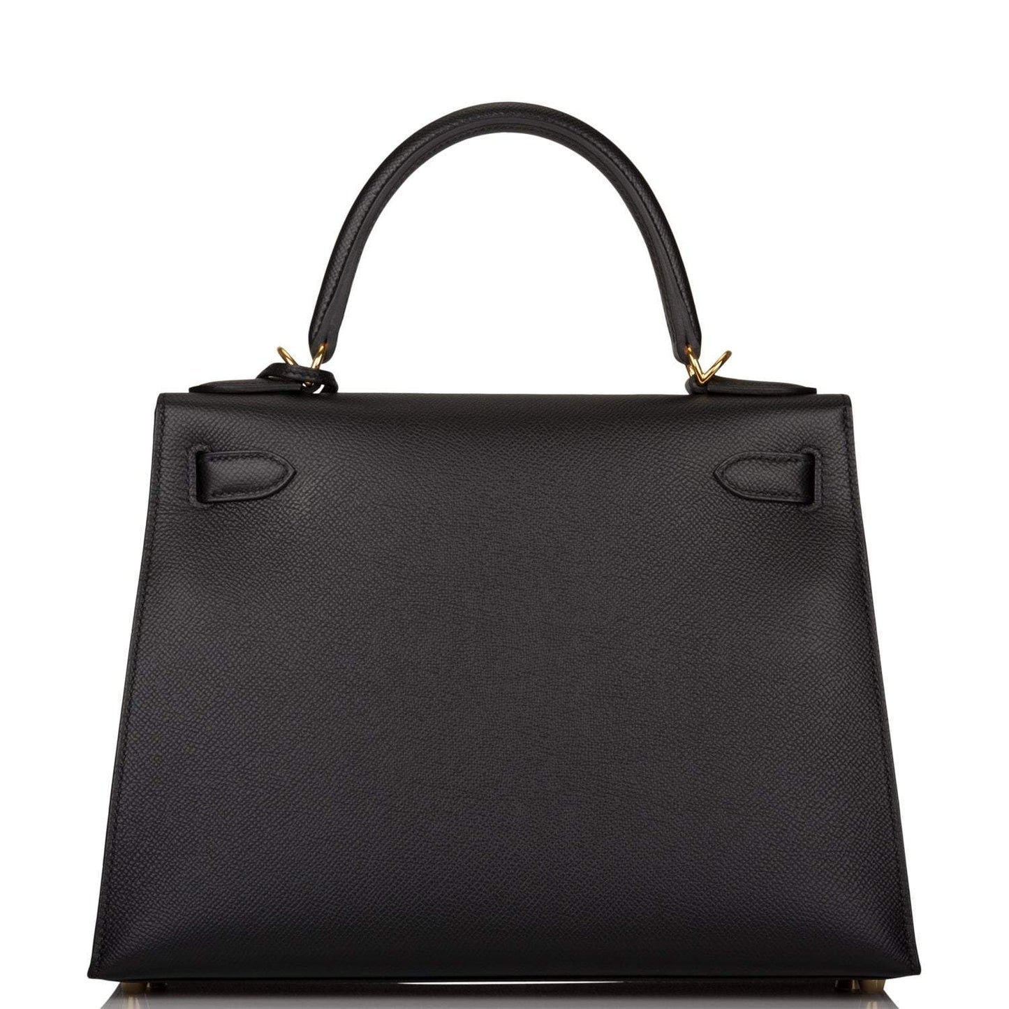 Hermes Kelly 28 Sellier Black Epsom Gold Hardware
