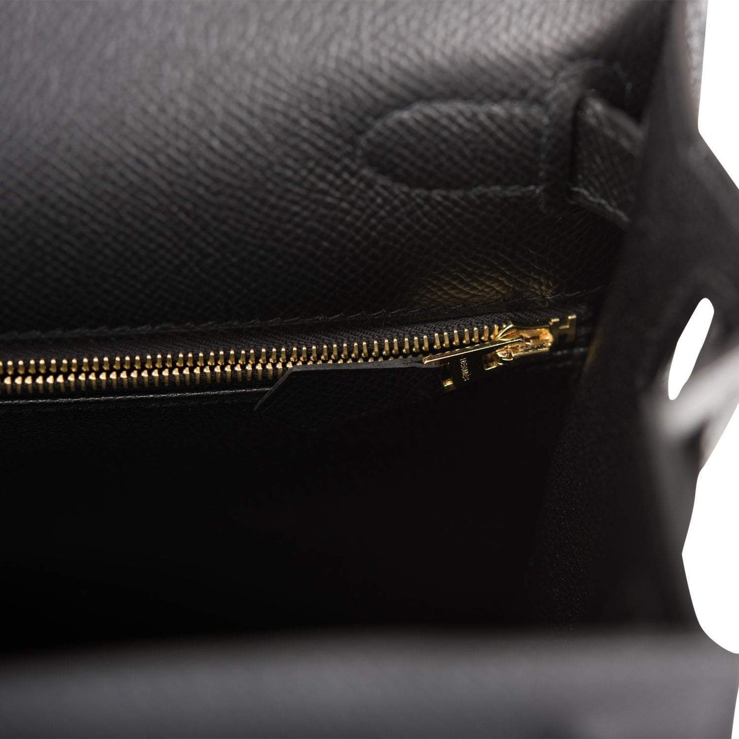 Hermes Kelly 28 Sellier Black Epsom Gold Hardware