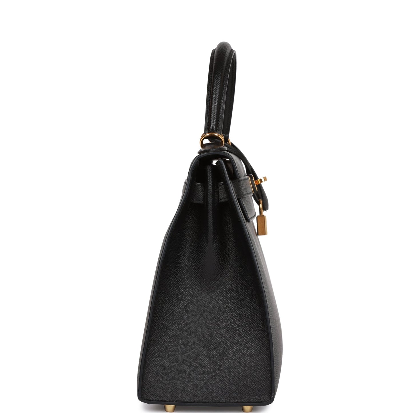 Hermes Kelly 28 Sellier Black Epsom Gold Hardware