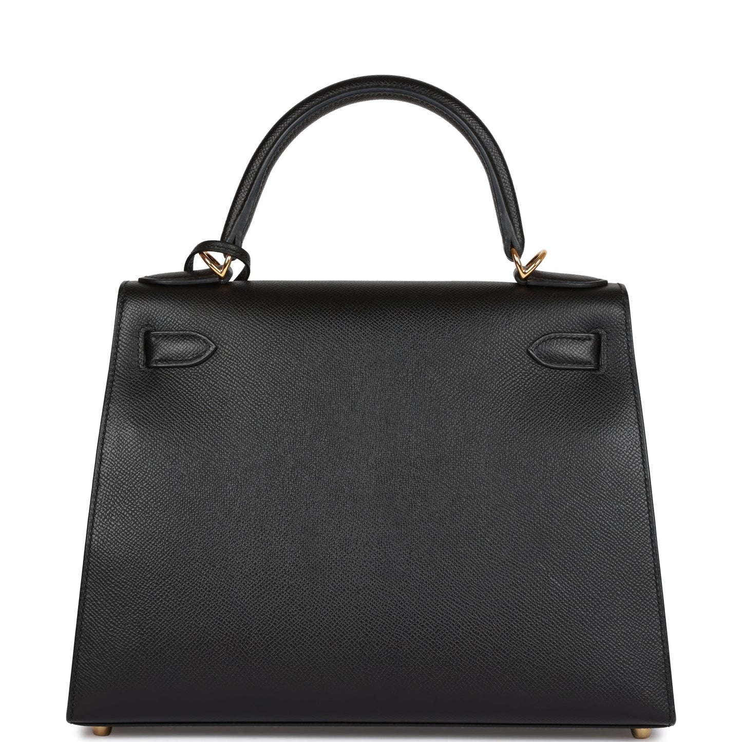 Hermes Kelly 28 Sellier Black Epsom Gold Hardware