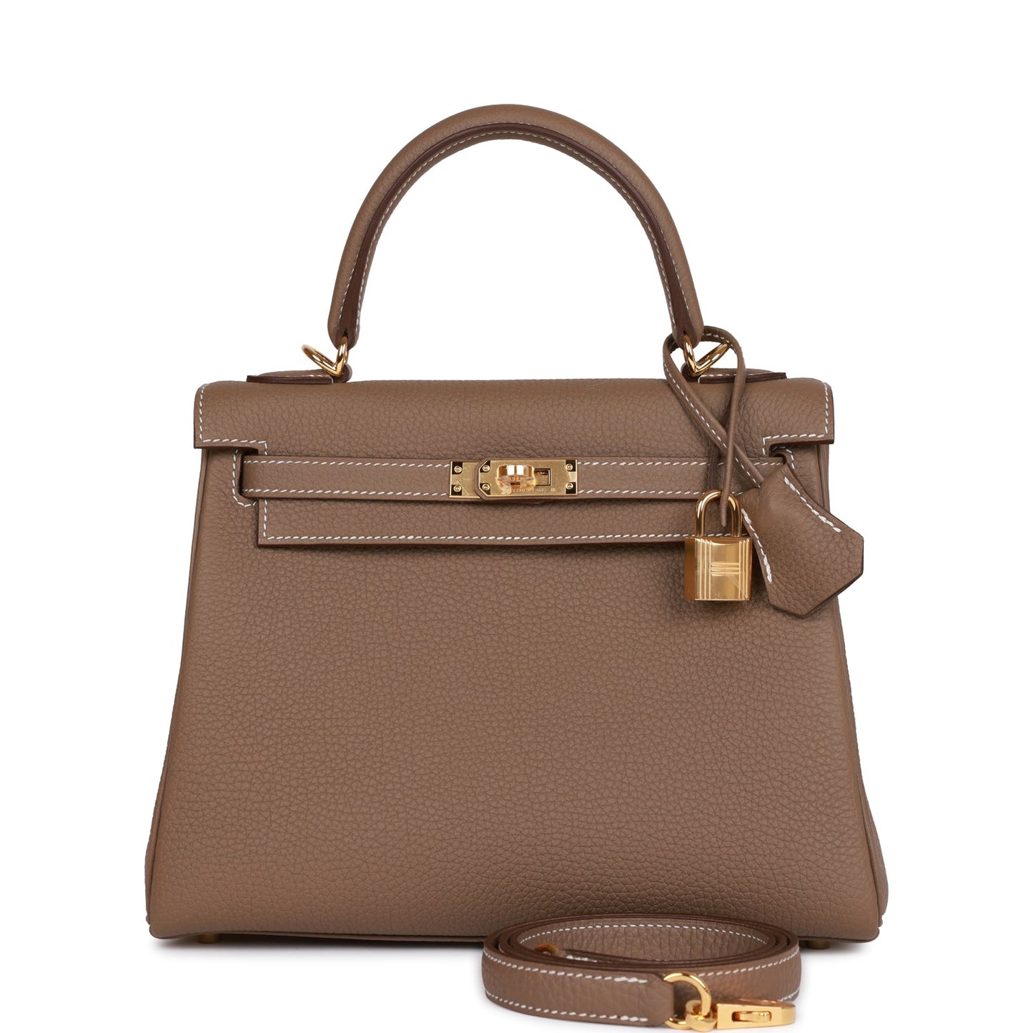 Hermes Kelly 25 Retourne Etoupe Togo Gold Hardware