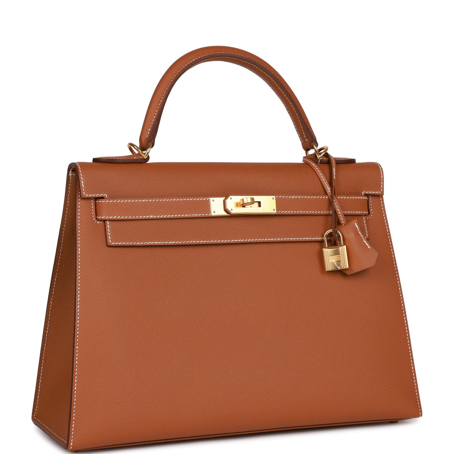 Hermes Kelly 32 Sellier Gold Epsom Gold Hardware