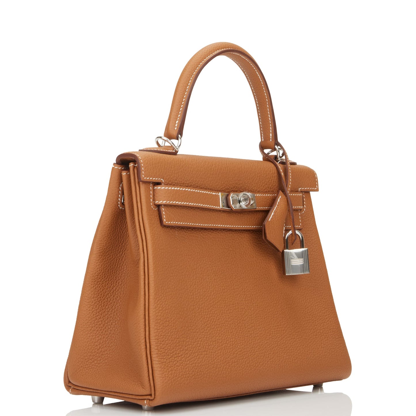 Hermes Kelly 25 Retourne Gold Togo Palladium Hardware