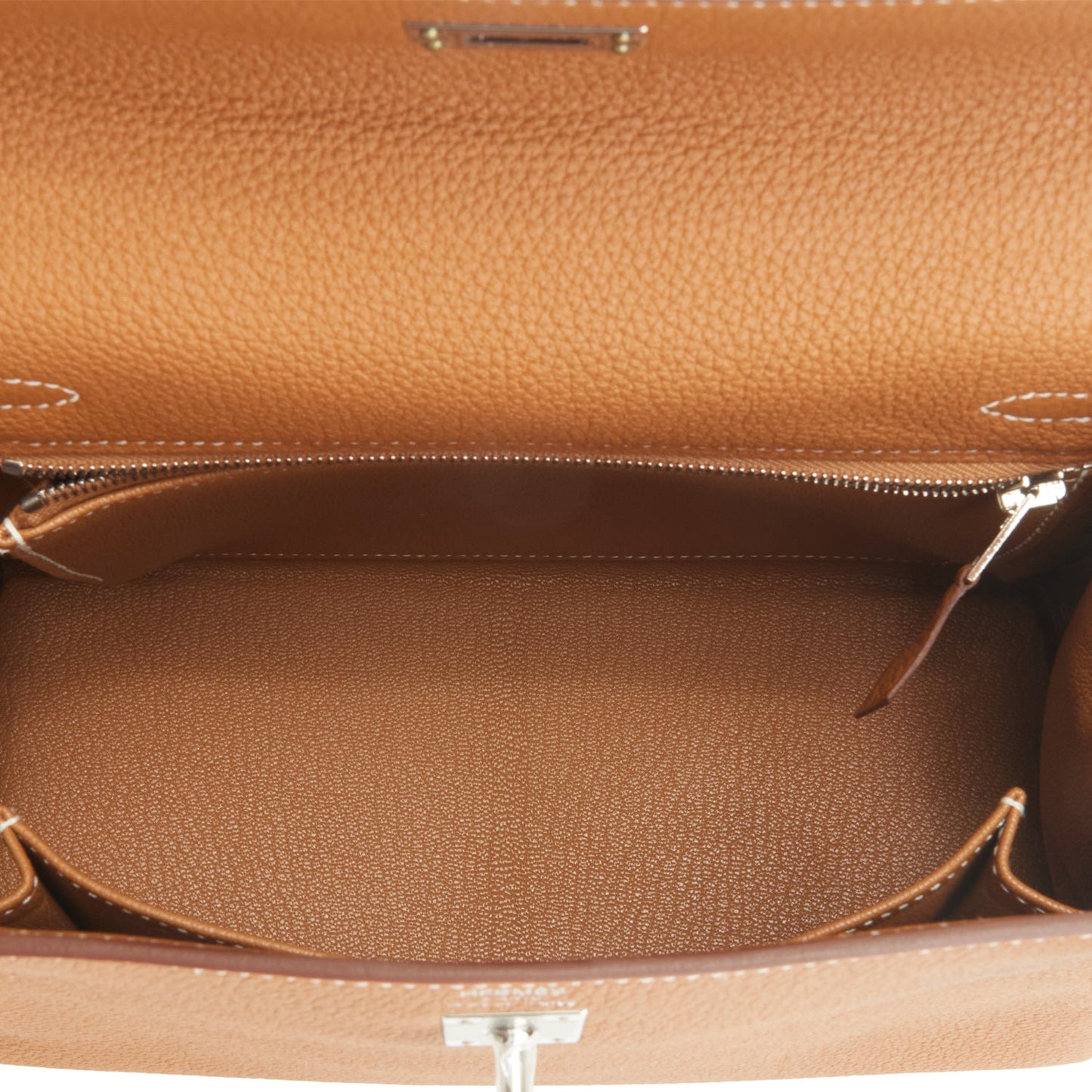 Hermes Kelly 25 Retourne Gold Togo Palladium Hardware