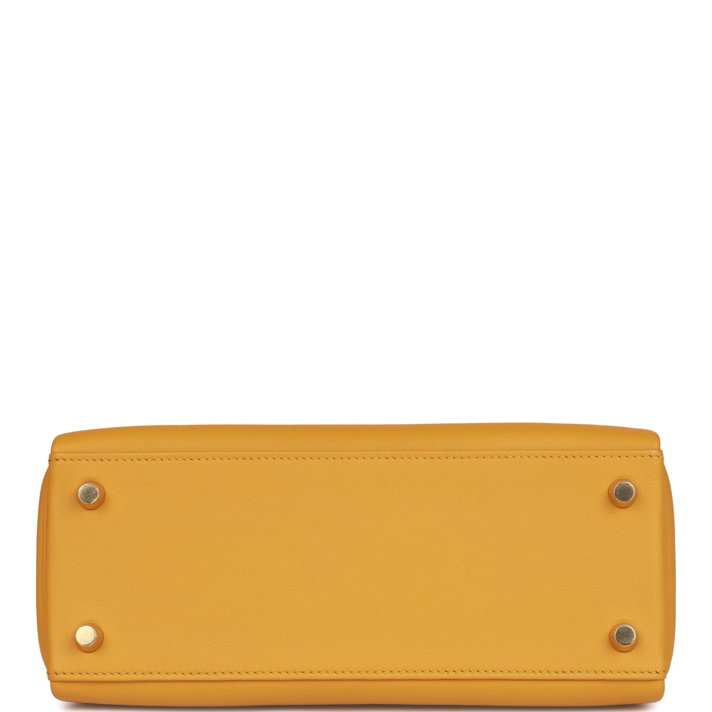Hermes Kelly 25 Retourne Jaune Ambre Swift Gold Hardware