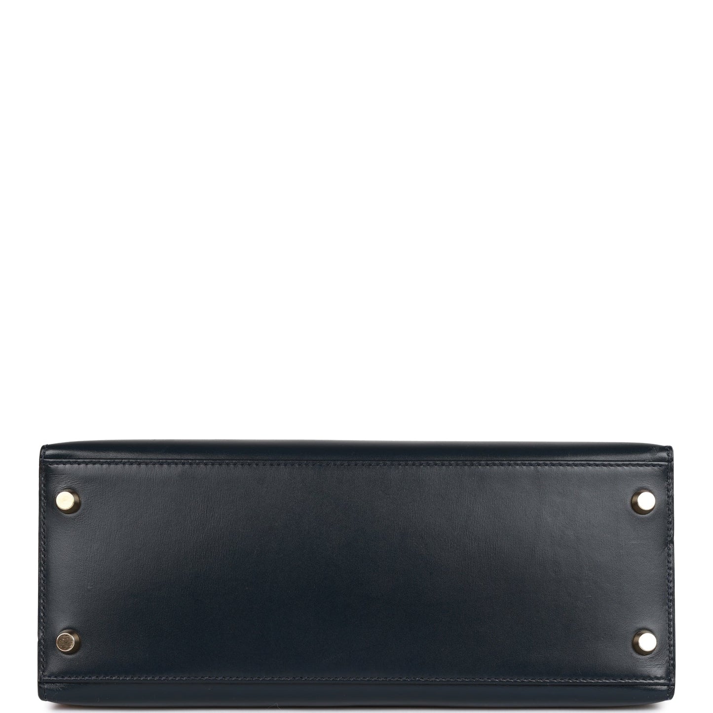 Hermes Kelly 28 Sellier Bleu Marine Box Gold Hardware