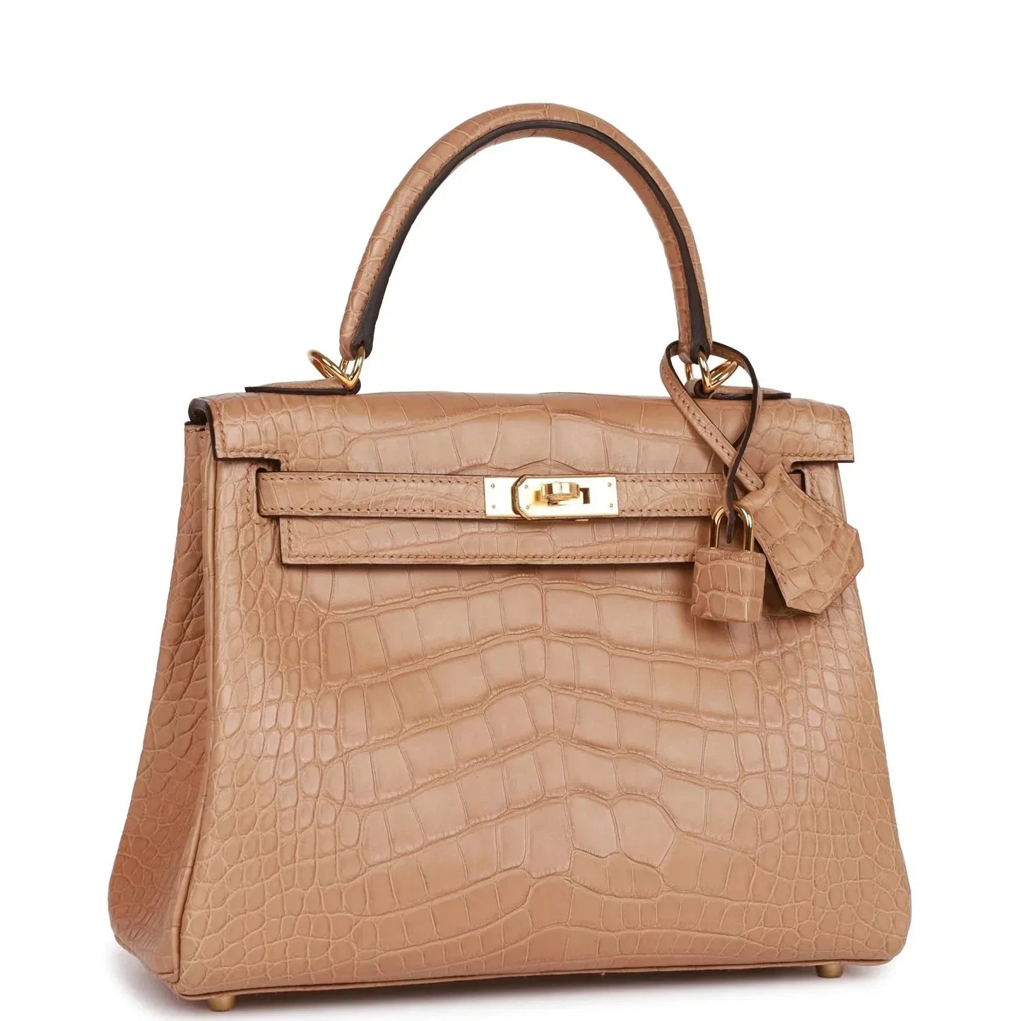 Hermes Kelly 25 Retourne Chai Matte Alligator Gold Hardware