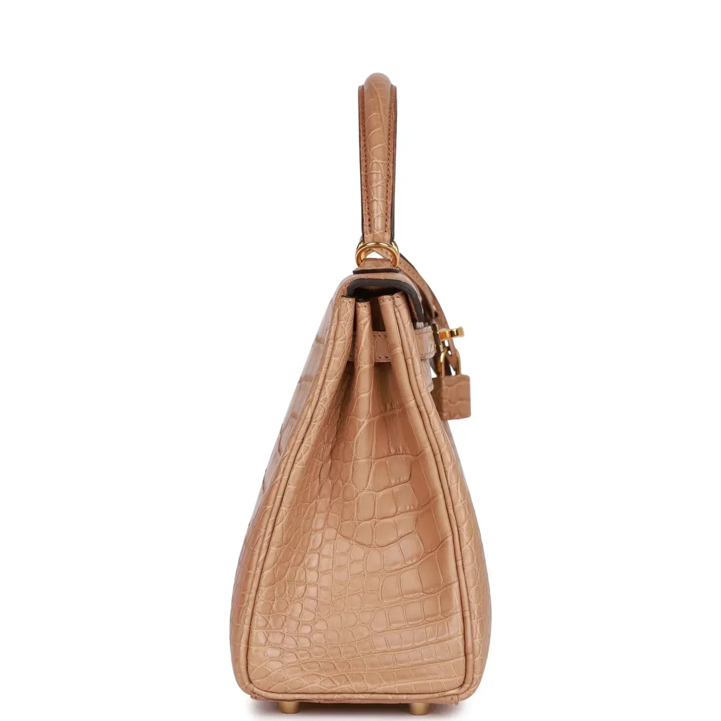 Hermes Kelly 25 Retourne Chai Matte Alligator Gold Hardware
